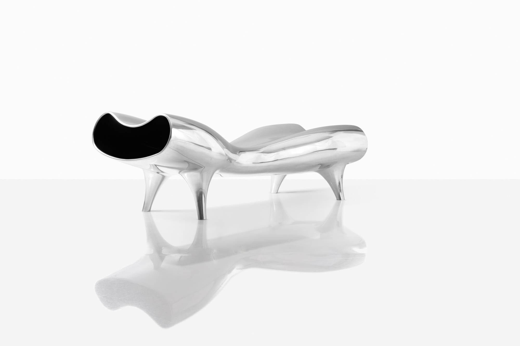 Marc Newson — Orgone stretch lounge noire, pièce unique