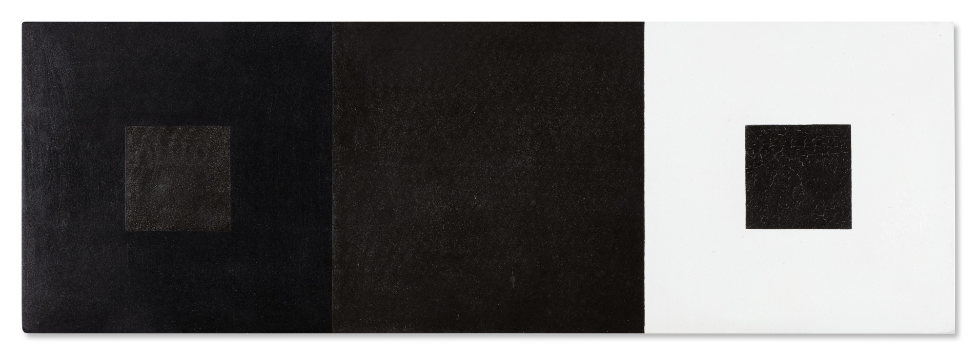 François Morellet — Réaction avec le noir et le blanc d'une couleur tirée au hasard (d'après le nombre π) sur le code universel des couleurs par E. Séguy (3 works)