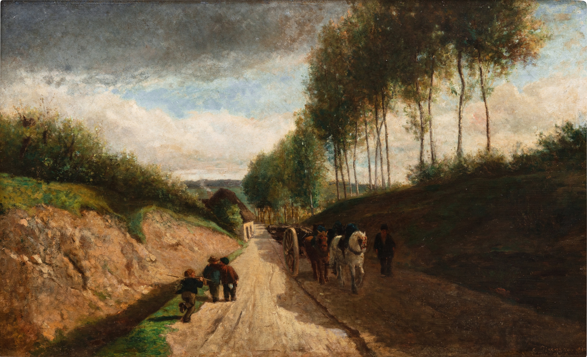 Camille Pissarro — Chemin creux, environs de Chailly