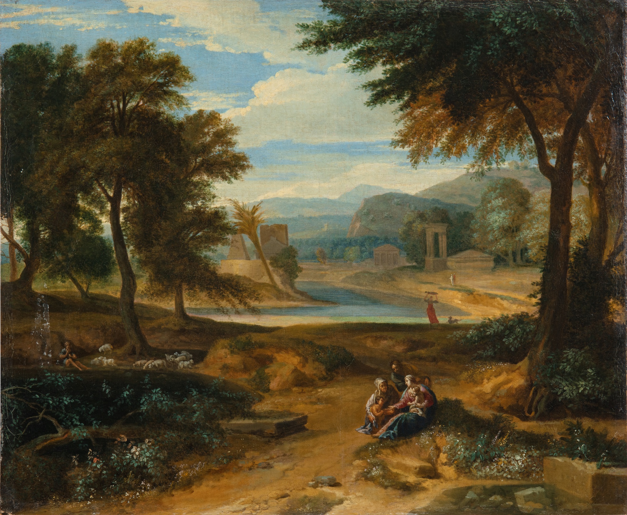 Paysage avec la Sainte Famille, sainte Elisabeth et saint Jean-Baptiste