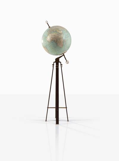 Globe terrestre, vers 1950-1960 