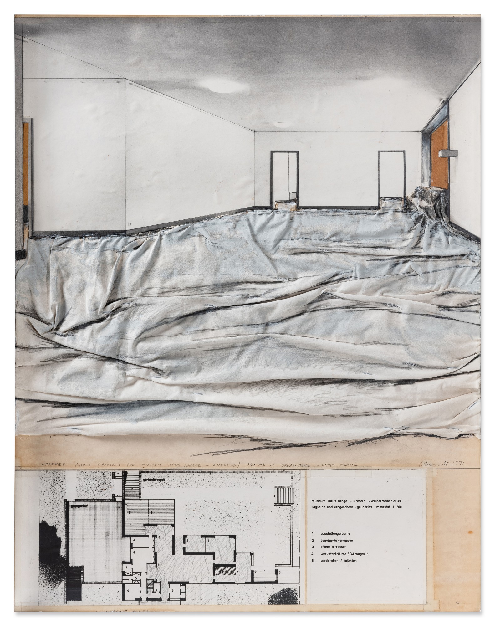 Wrapped floor (Project for Museum Haus-Lange, Krefeld)