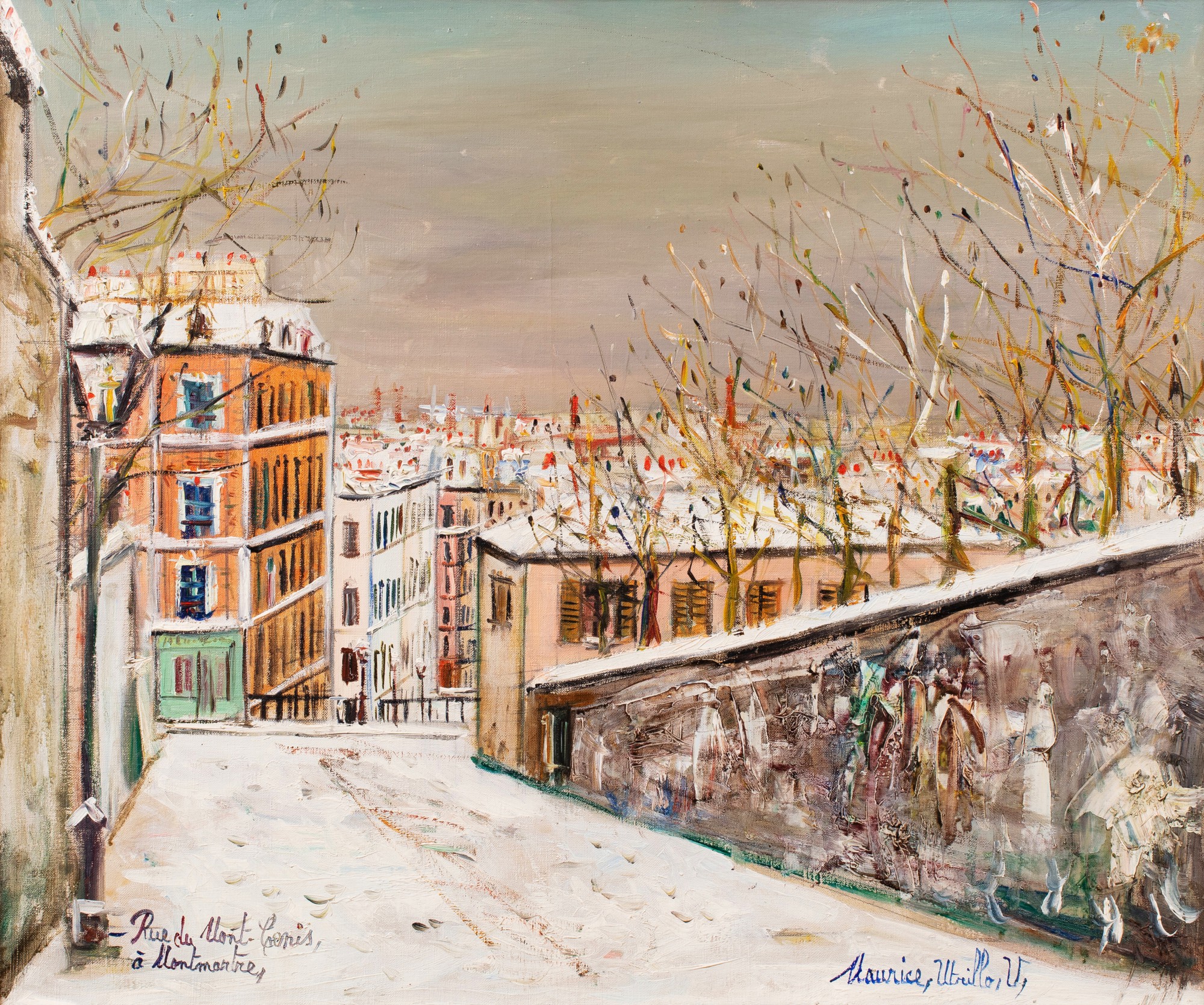 Rue du Mont-Cenis à Montmartre
