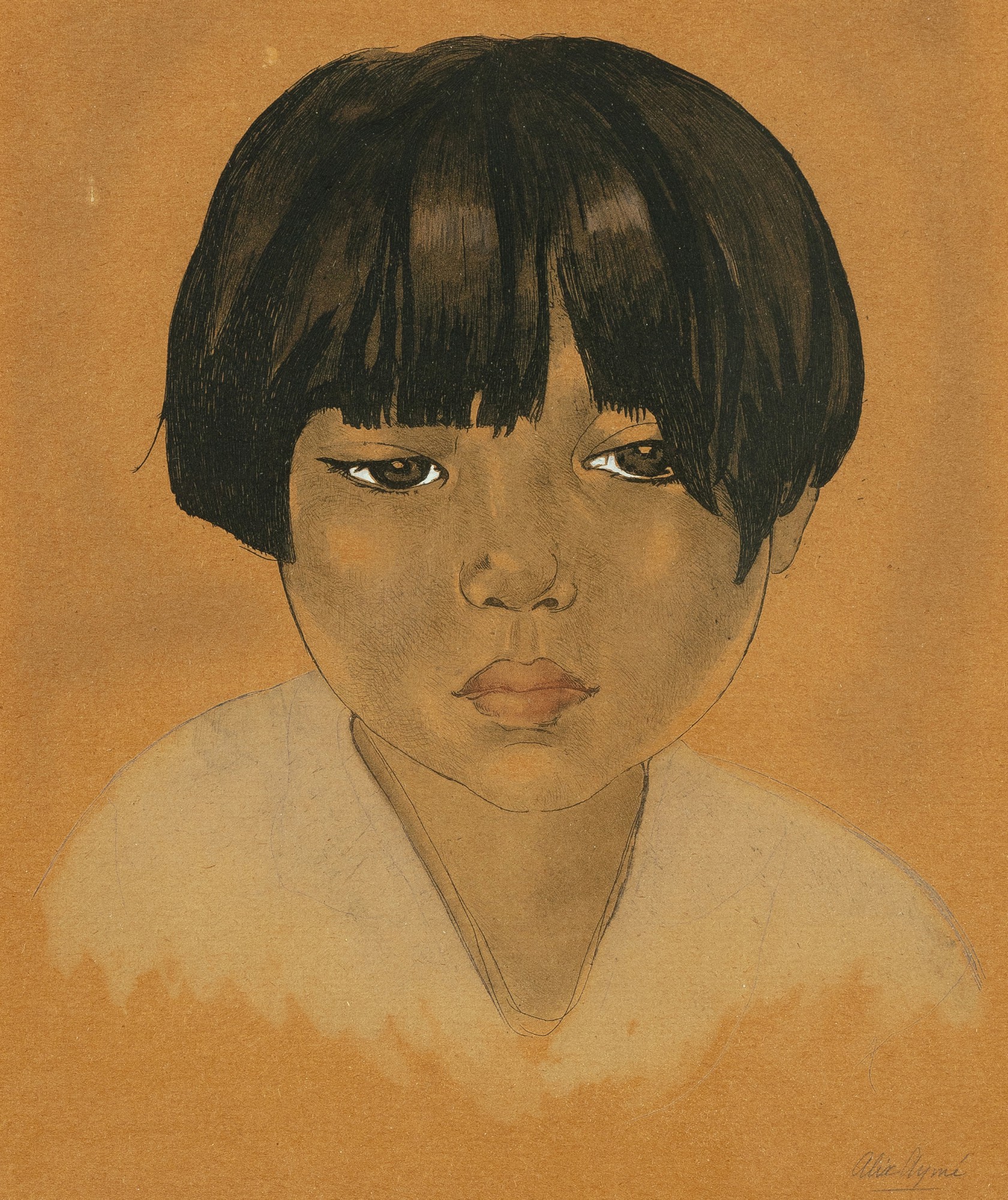 阿利克斯-艾梅 (1894-1989),  越南少女肖像