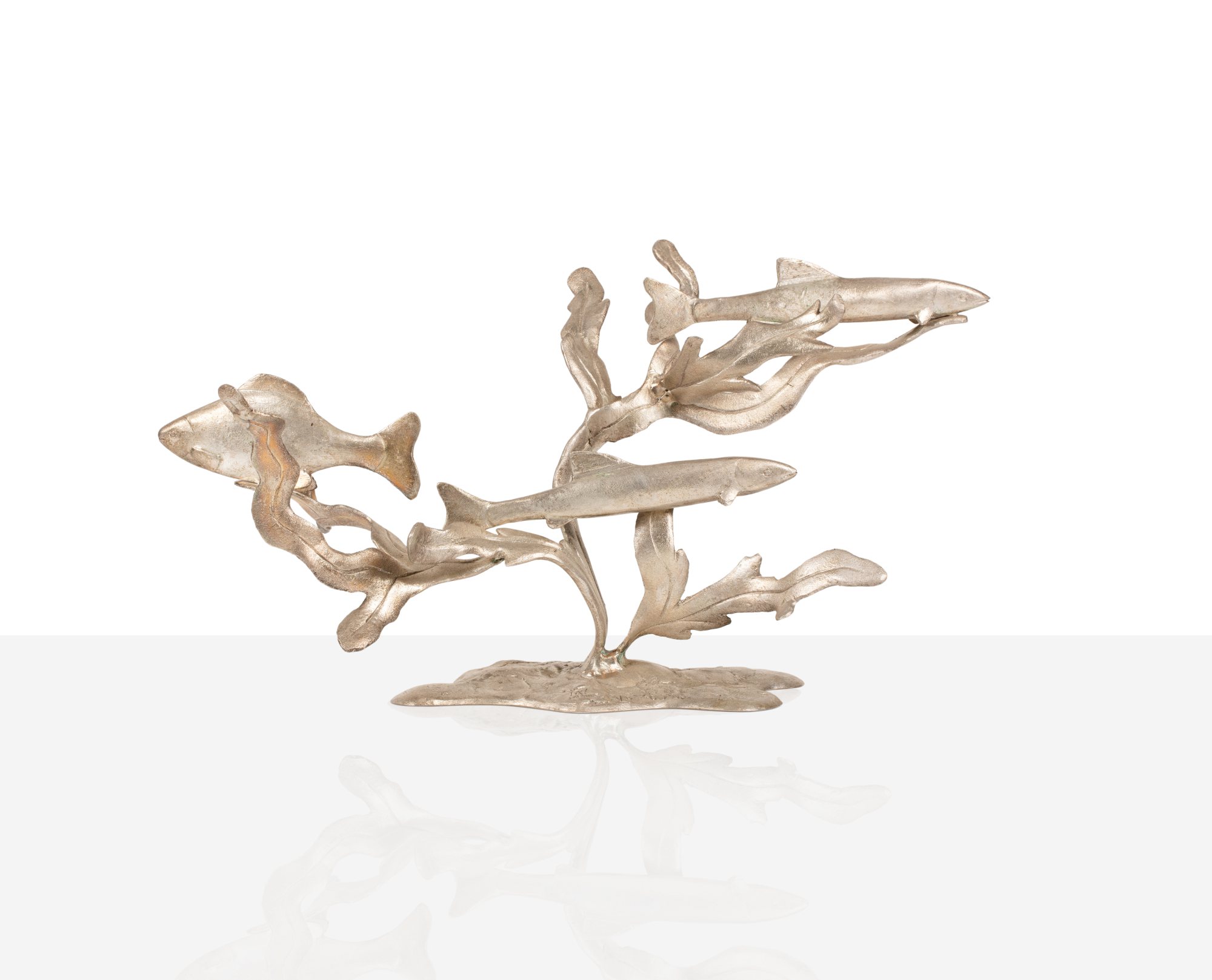 François-Xavier Lalanne — Élément de surtout de table Algues et Poissons 2, Série Histoires Naturelles