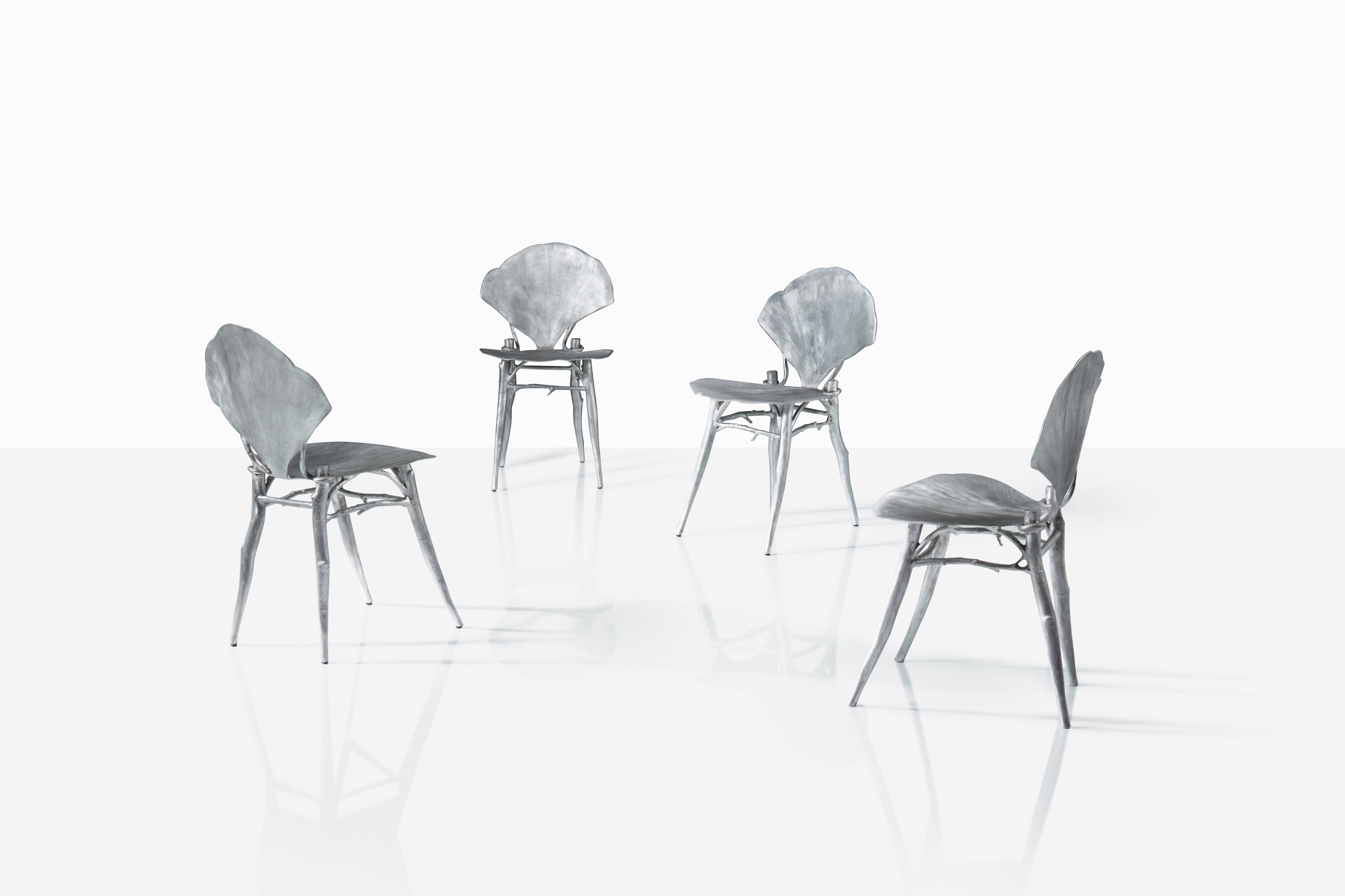 Claude Lalanne — Ensemble de Quatre Chaises Ginkgo