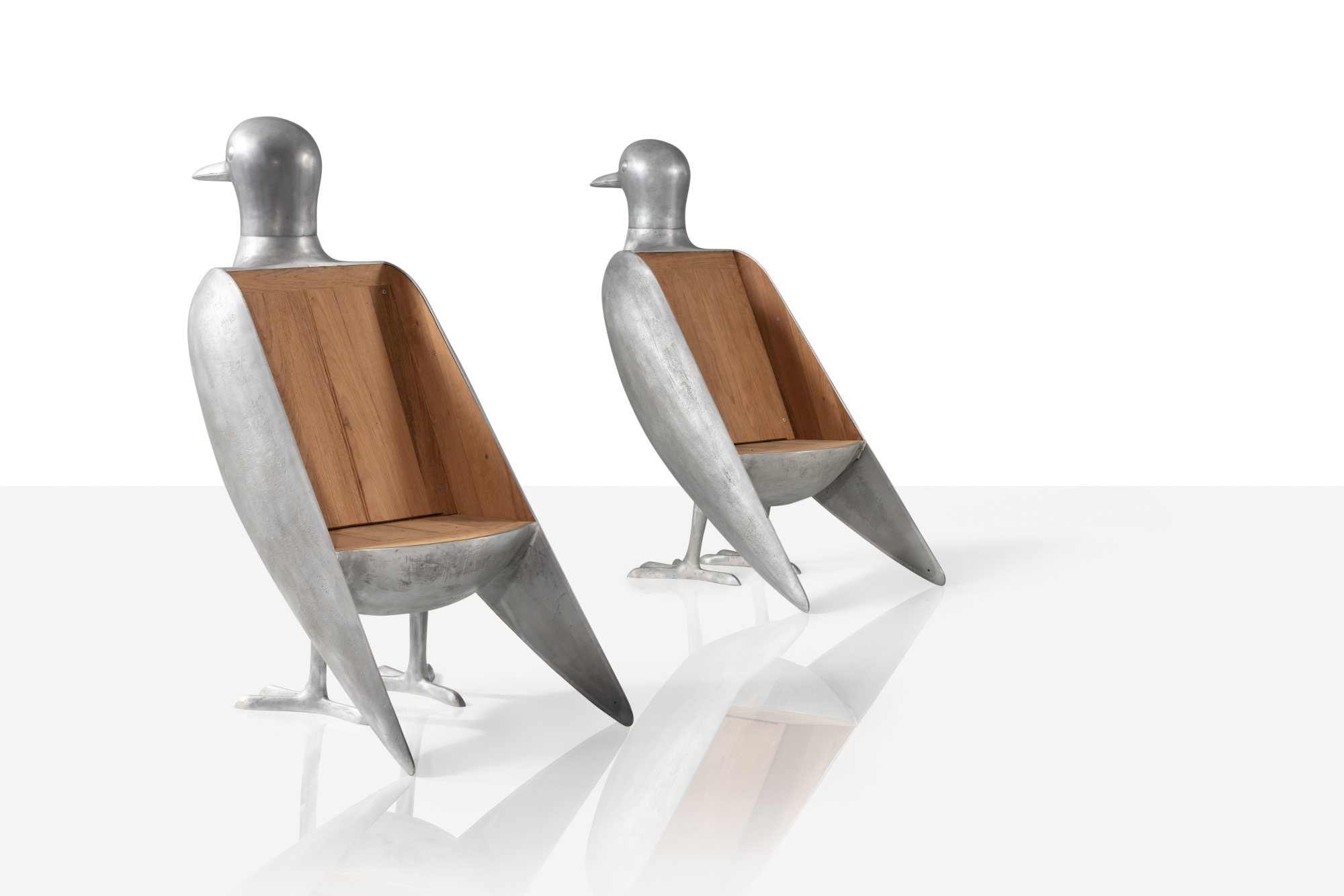 François-Xavier Lalanne — Paire de Fauteuils Tourterelle