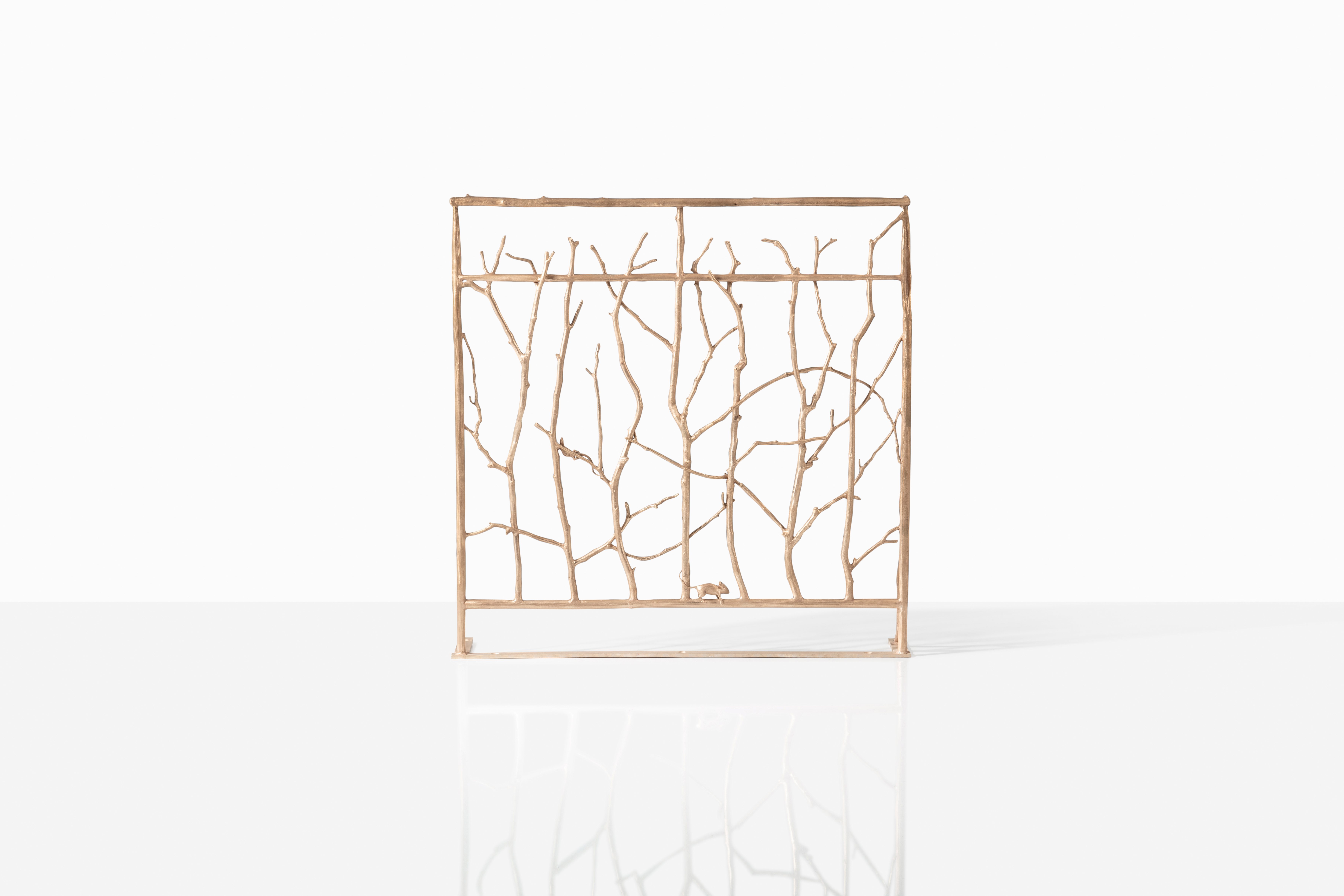 Claude Lalanne — Grille aux Branchettes, Souris et Lézard, pièce unique