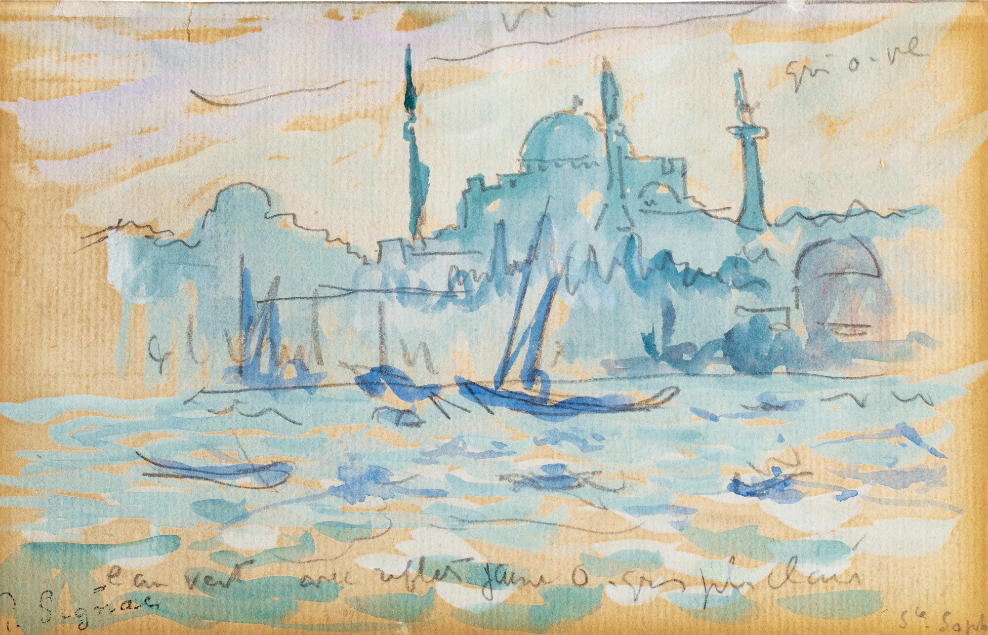 Paul Signac — Istanbul, Sainte-Sophie