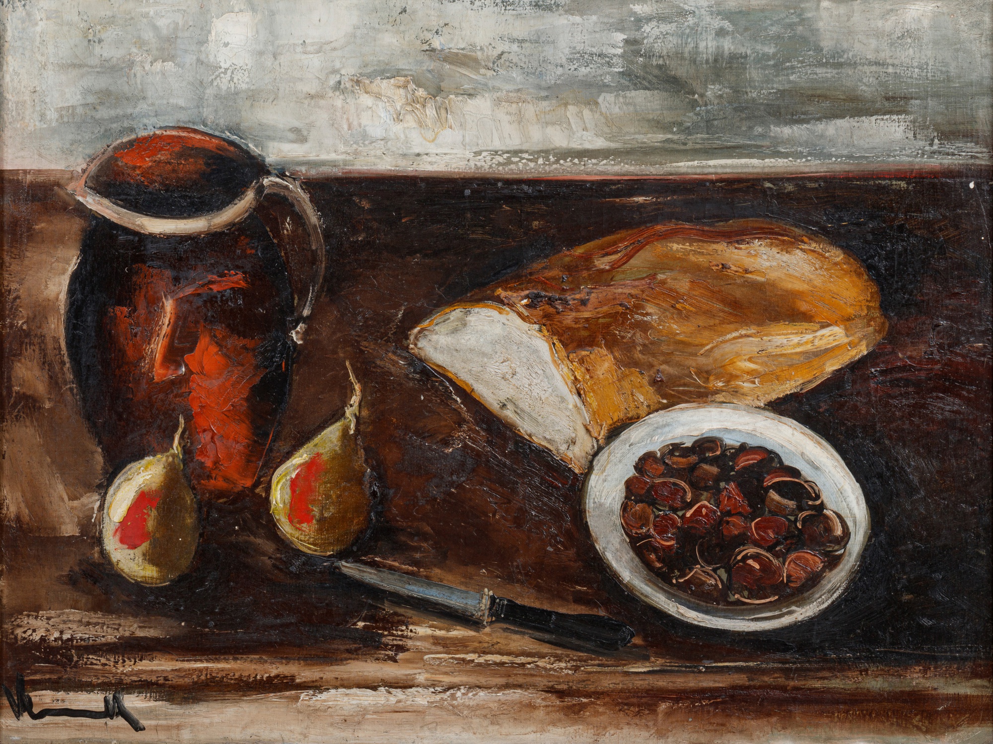 Maurice de Vlaminck — Nature morte au pain et aux marrons