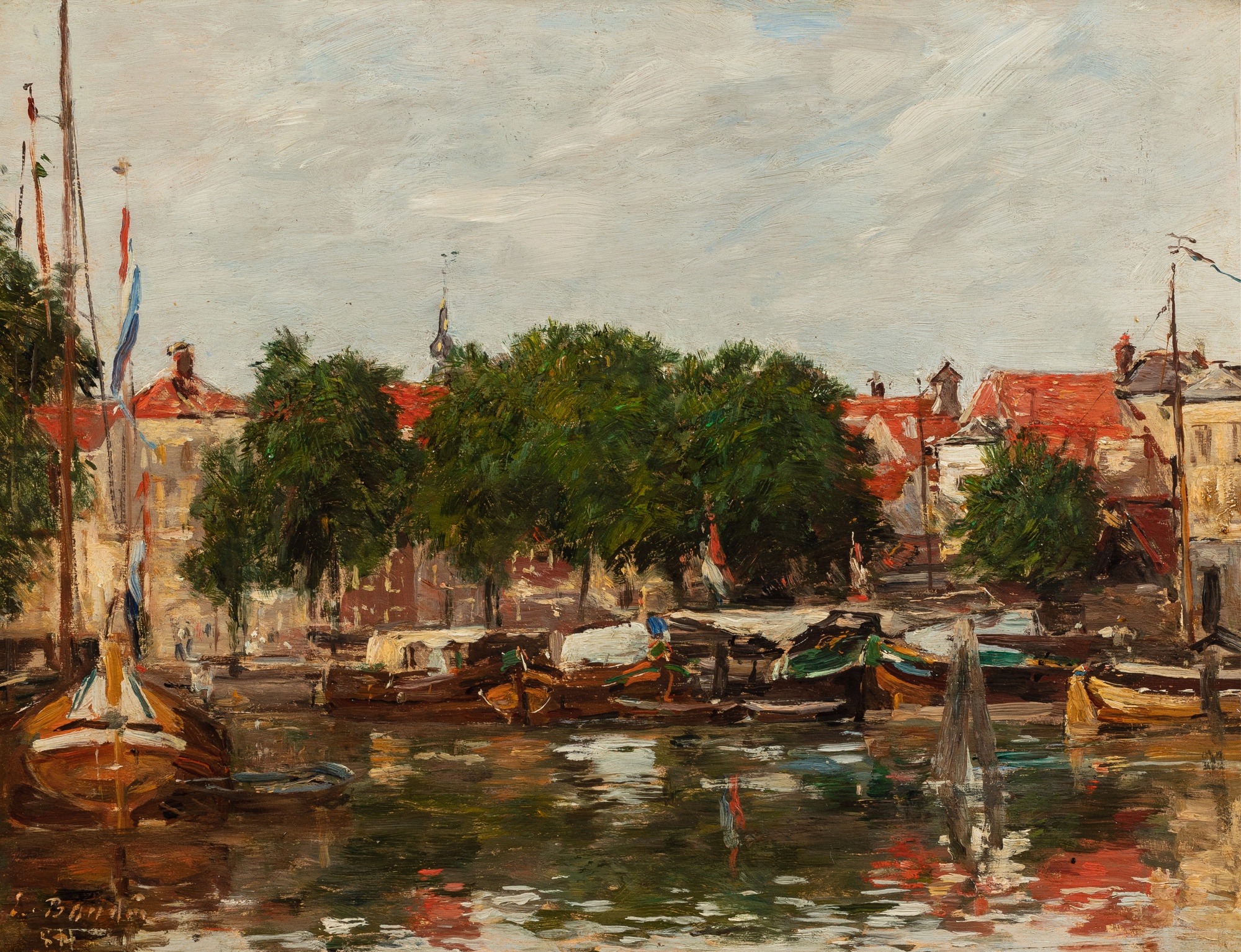Eugène Boudin — Dordrecht. Le Canal
