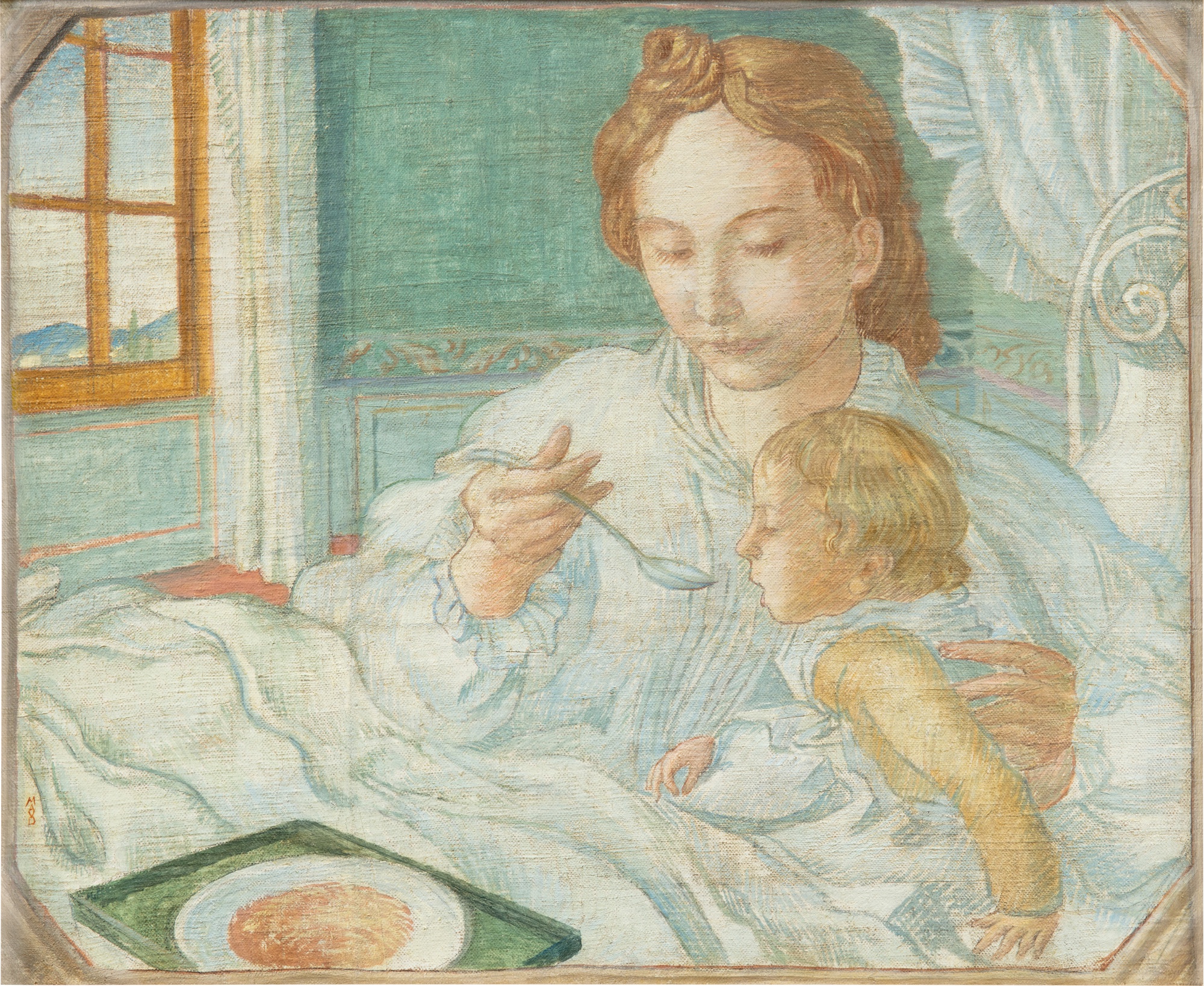 Maurice Denis — Déjeuner du matin, d'après Filippo Lippi ou La Becquée
