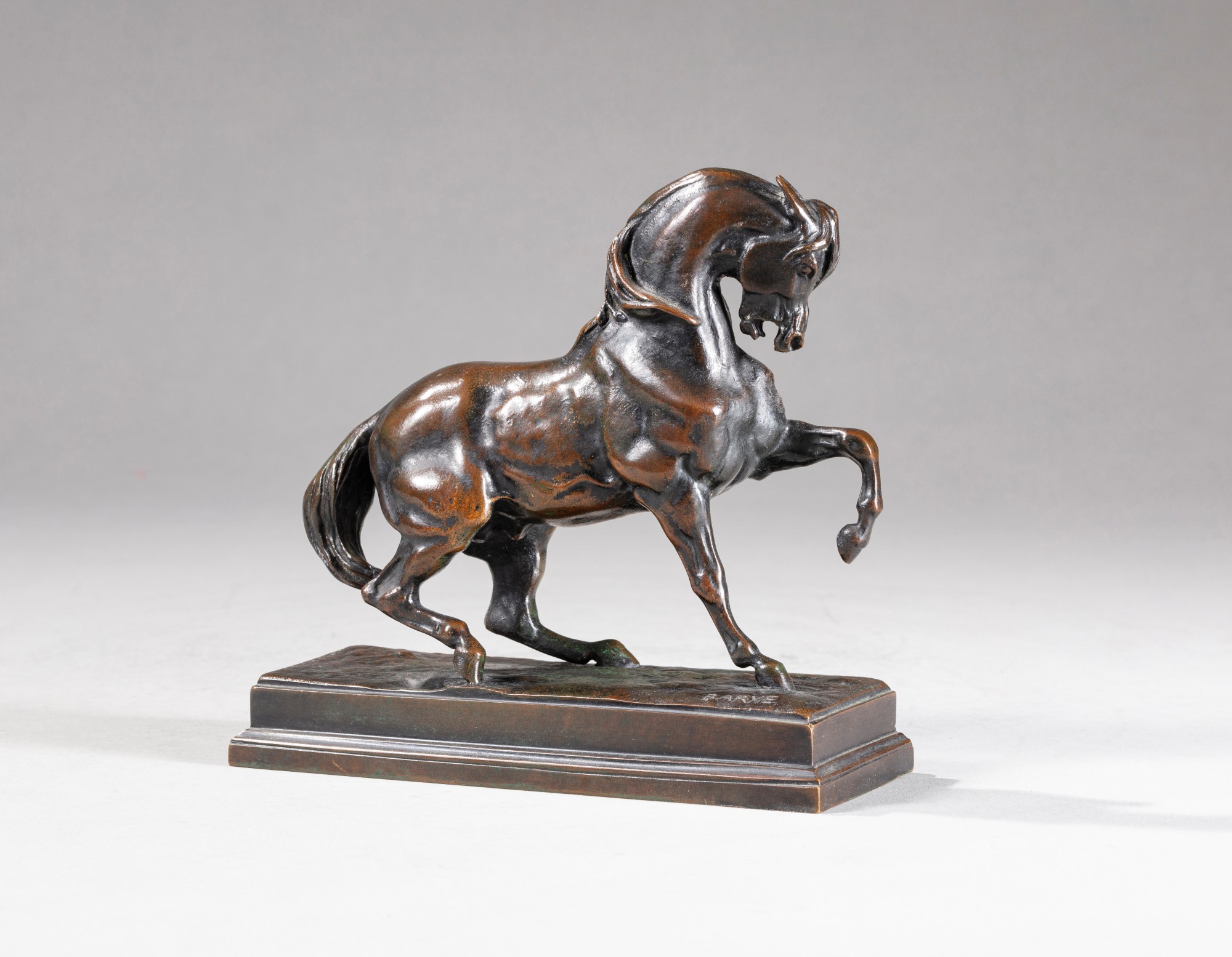 Antoine-Louis Barye — Cheval turc jambe antérieure gauche levée