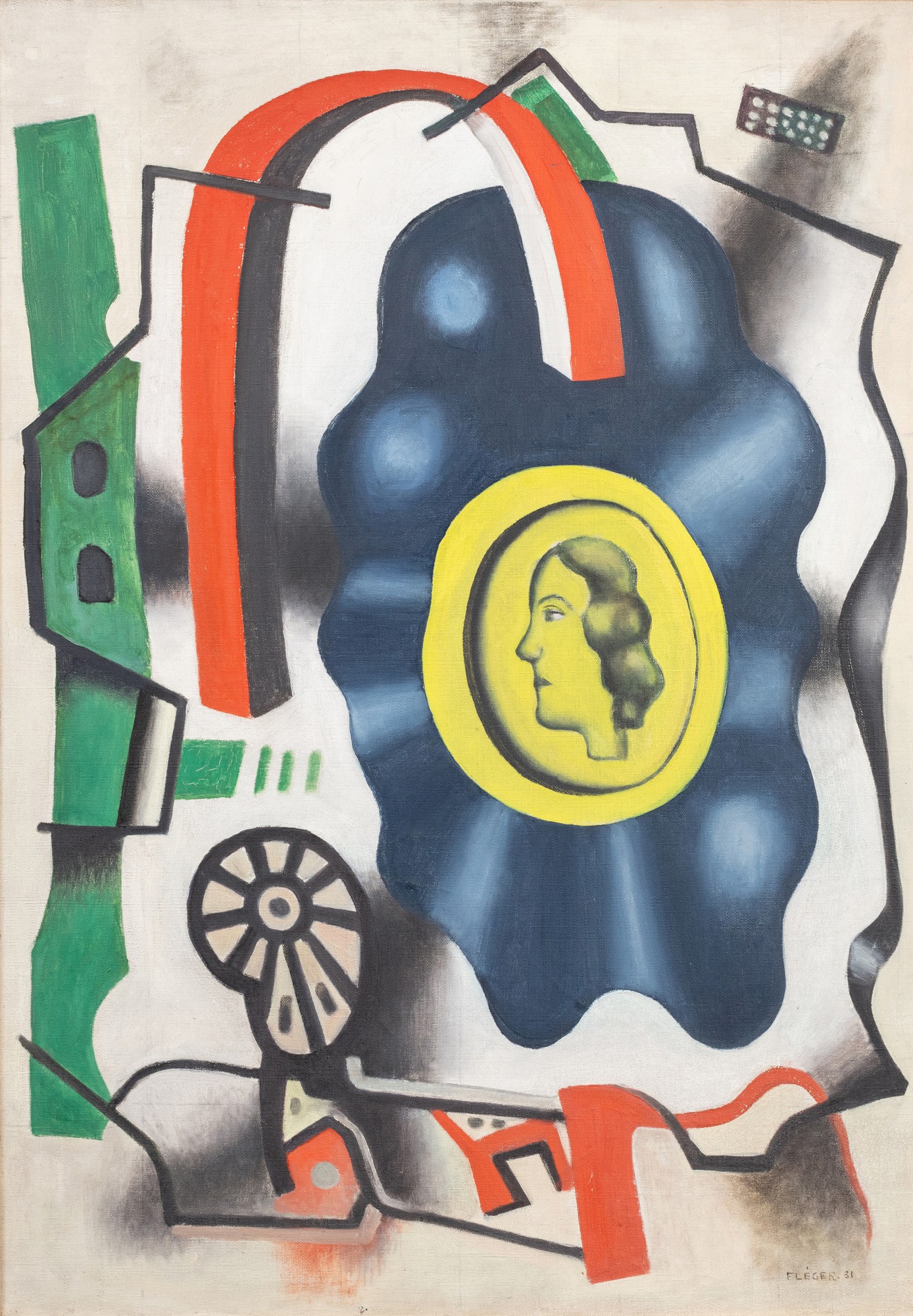 Fernand Léger — Composition au camée jaune