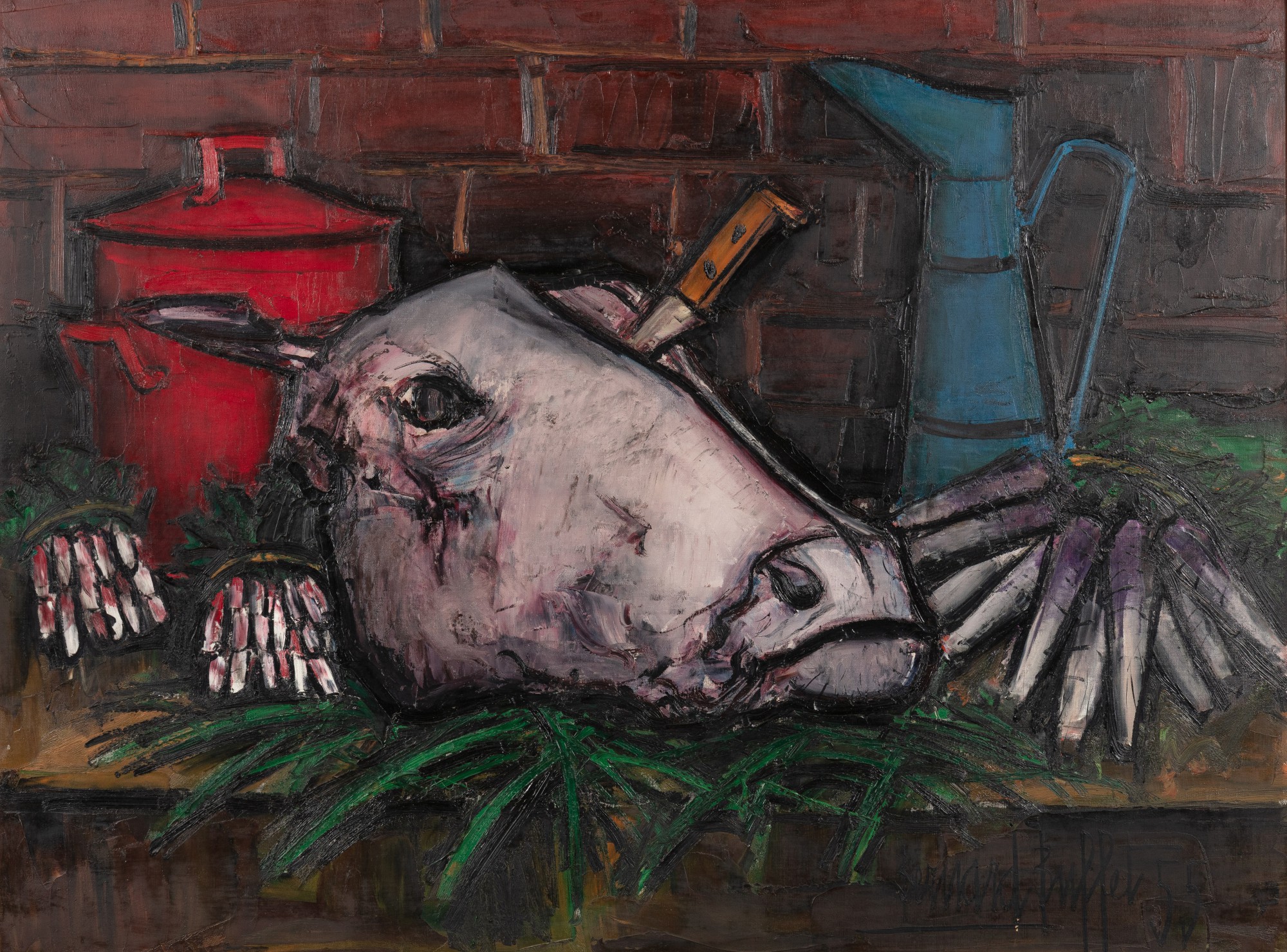 Bernard Buffet — La tête de veau
