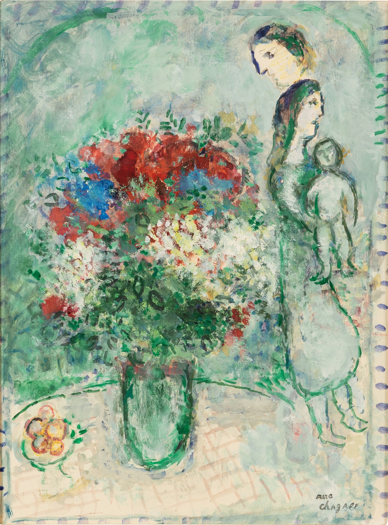 Marc Chagall — Bouquet et famille
