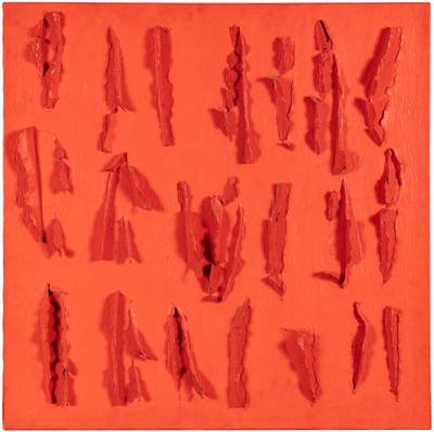 Structures monochromes rouges 