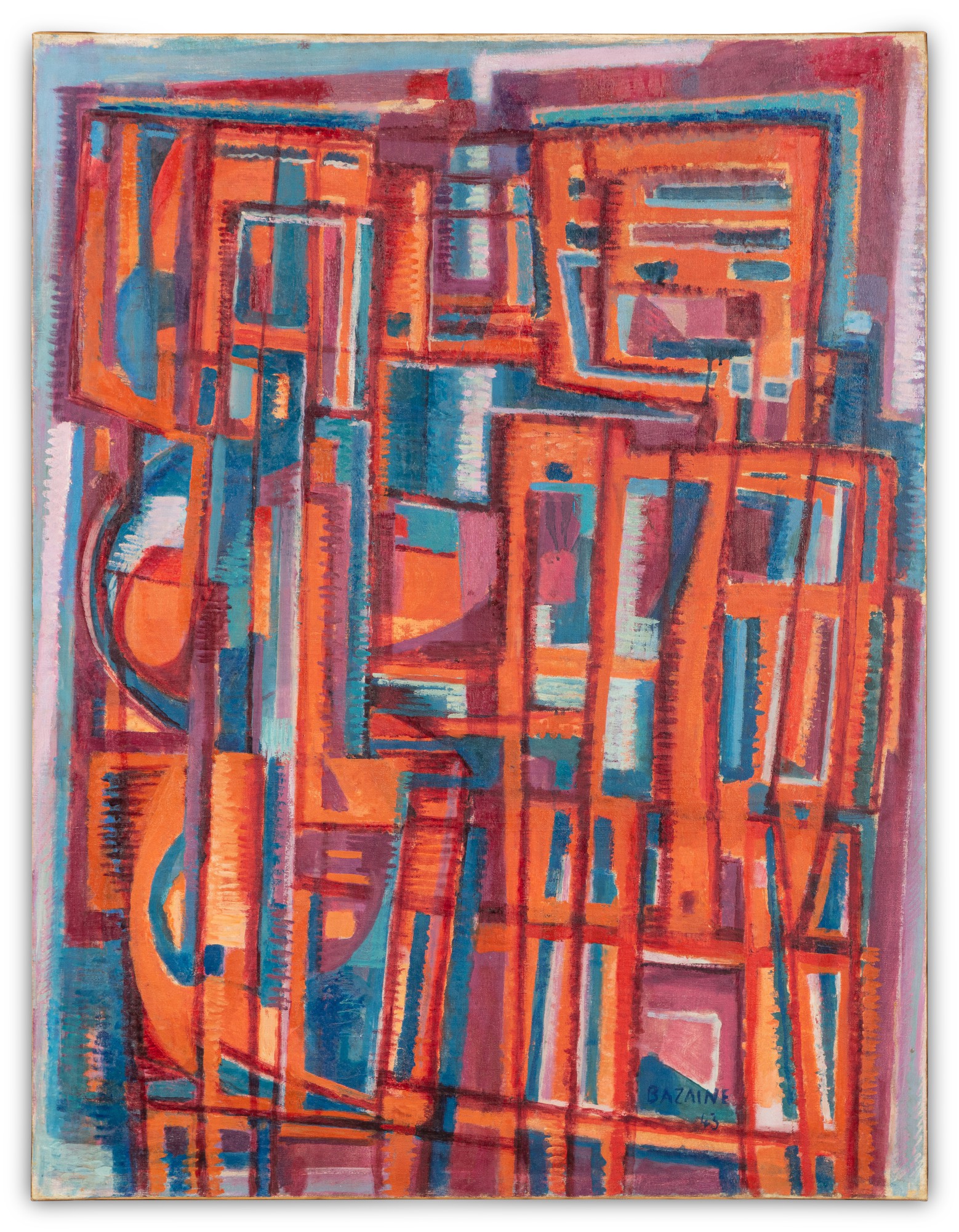 Jean Bazaine — Couple au bord de l’eau, le soir