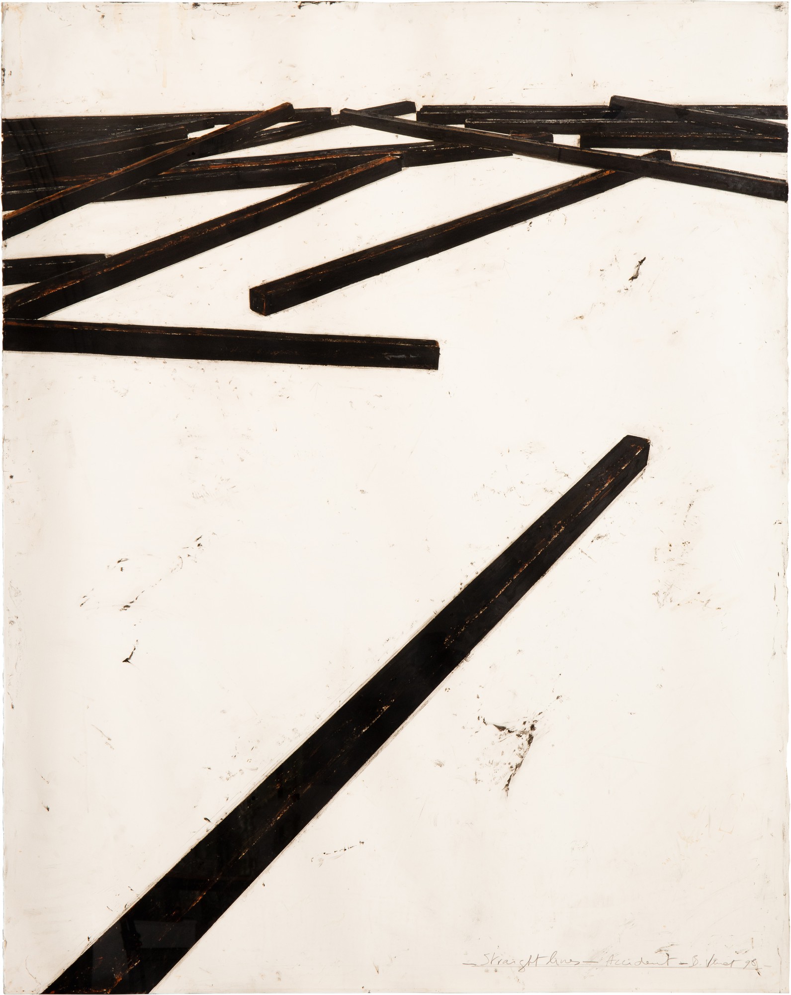 Bernar Venet — Straight Lines - Accident 