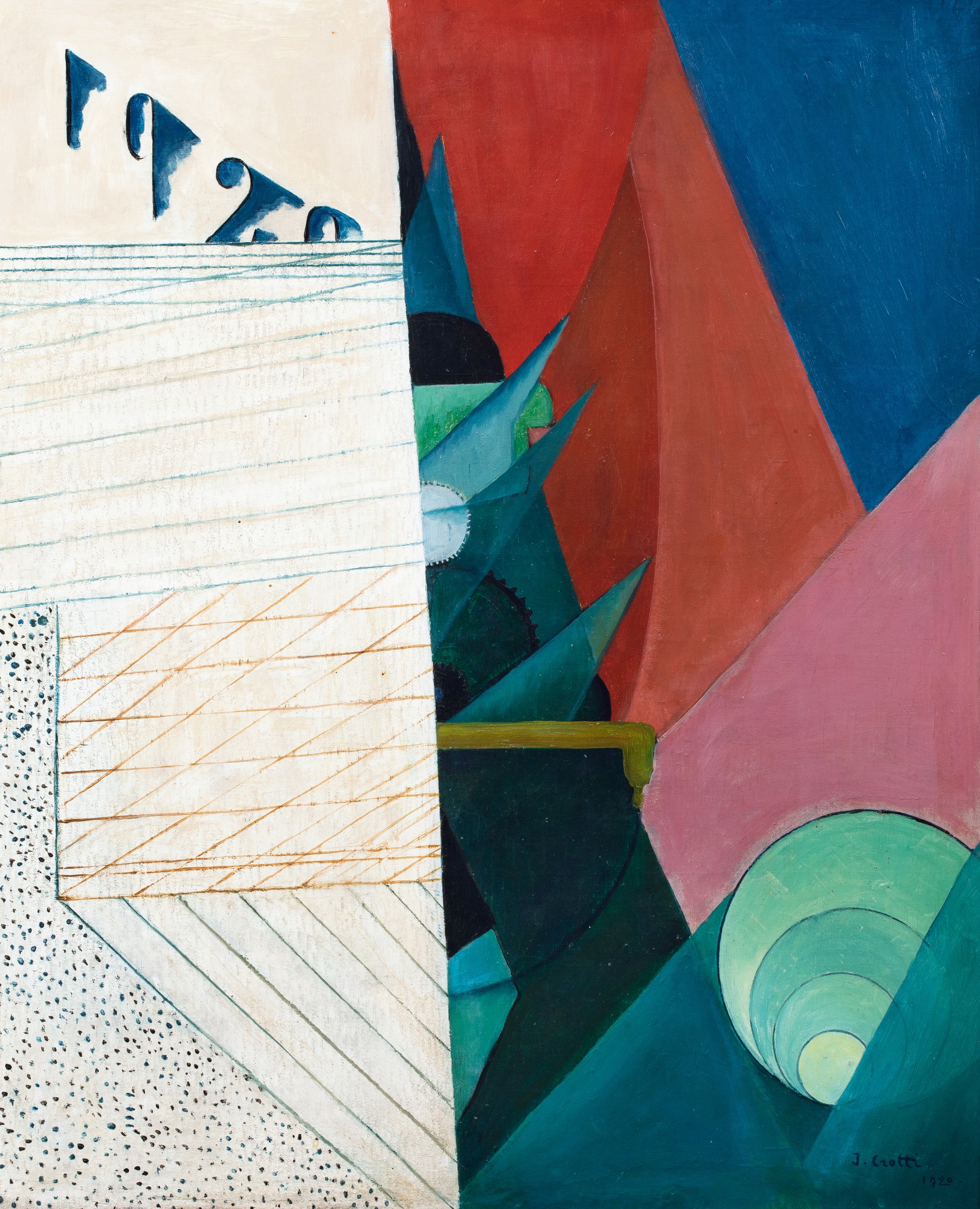 Jean Crotti — Nouvelle année or La lumière revient