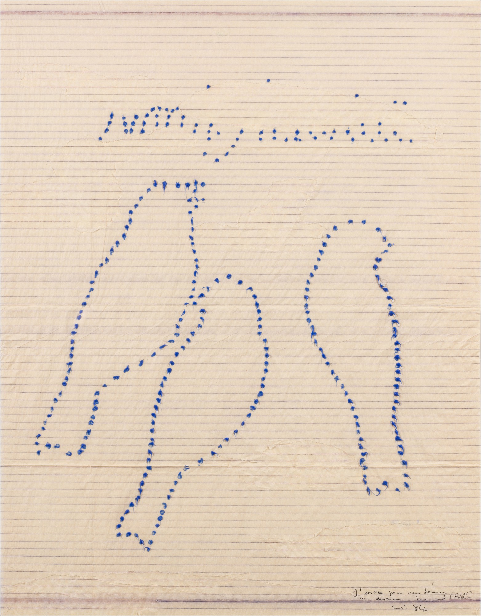 Bernard Frize — Oiseaux Bleus