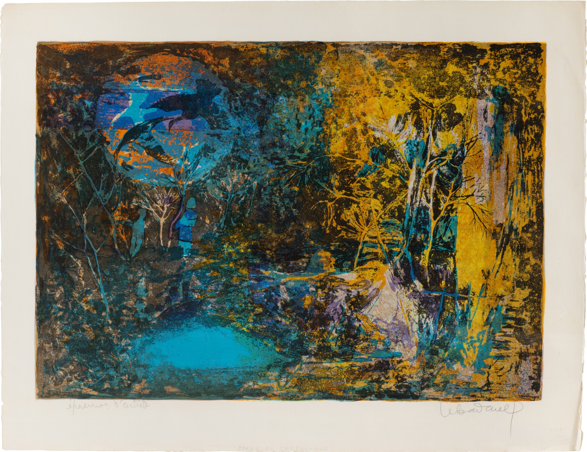 黎白璗 (1921-2015), 黃昏池塘