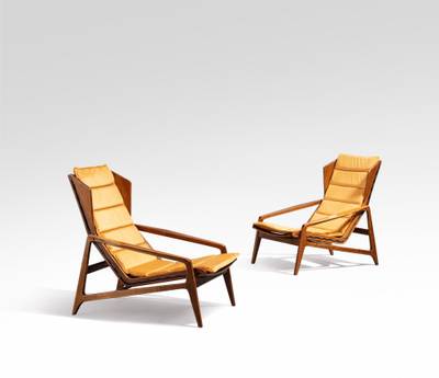 Pair of armchairs, model n°811