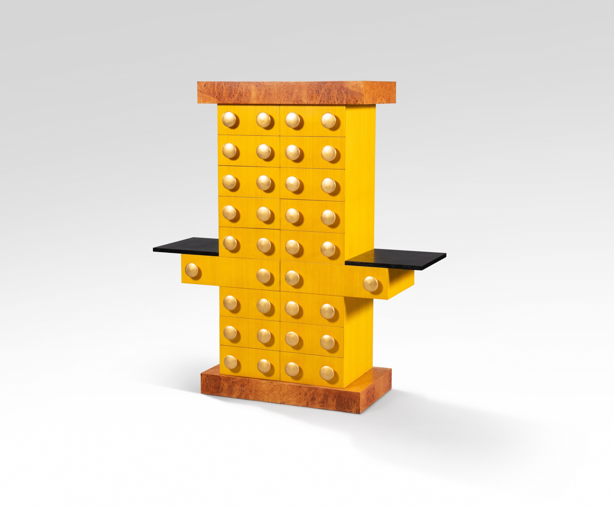 Ettore Sottsass — Commode Mobile Giallo, série Bharata