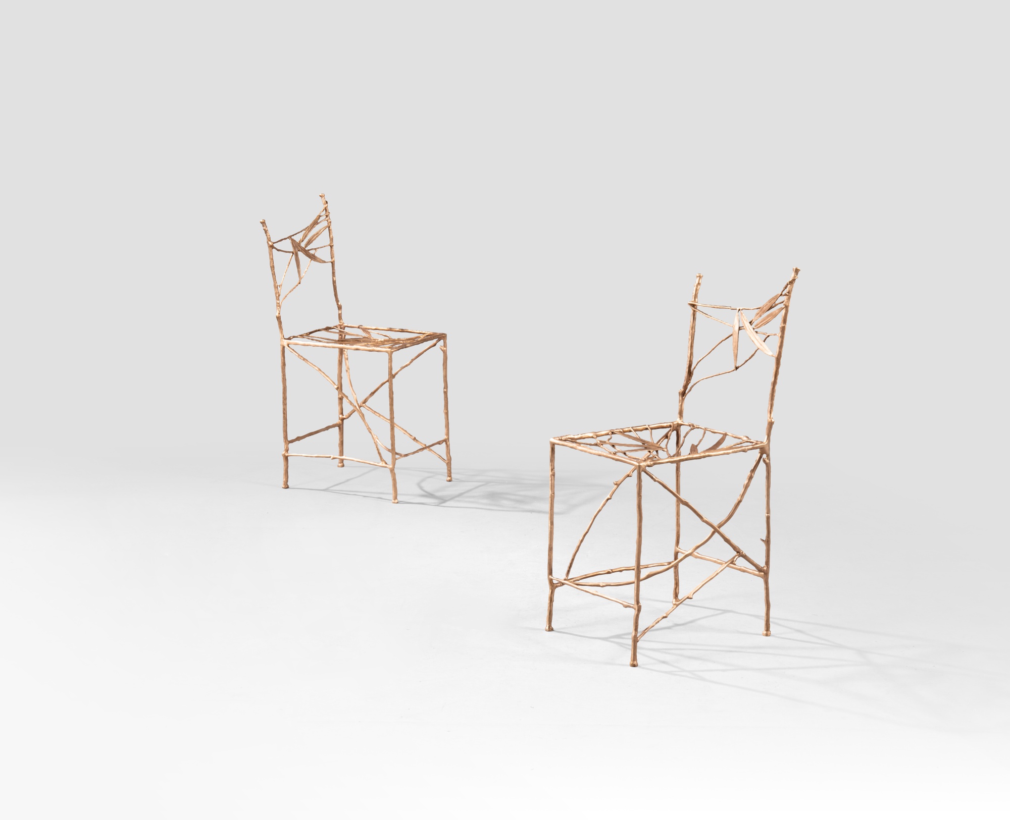 Claude Lalanne — Deux chaises Bambou