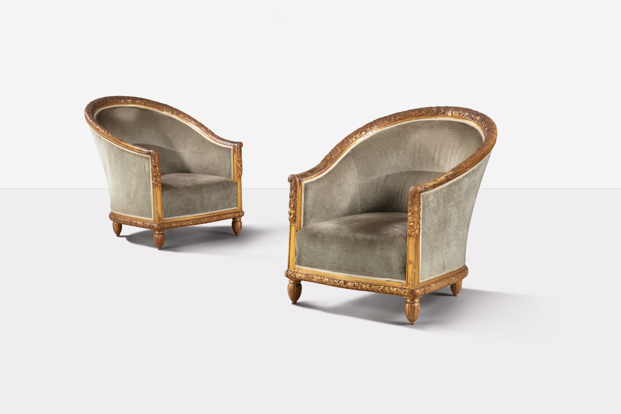 Léon Jallot — Paire de fauteuils bas