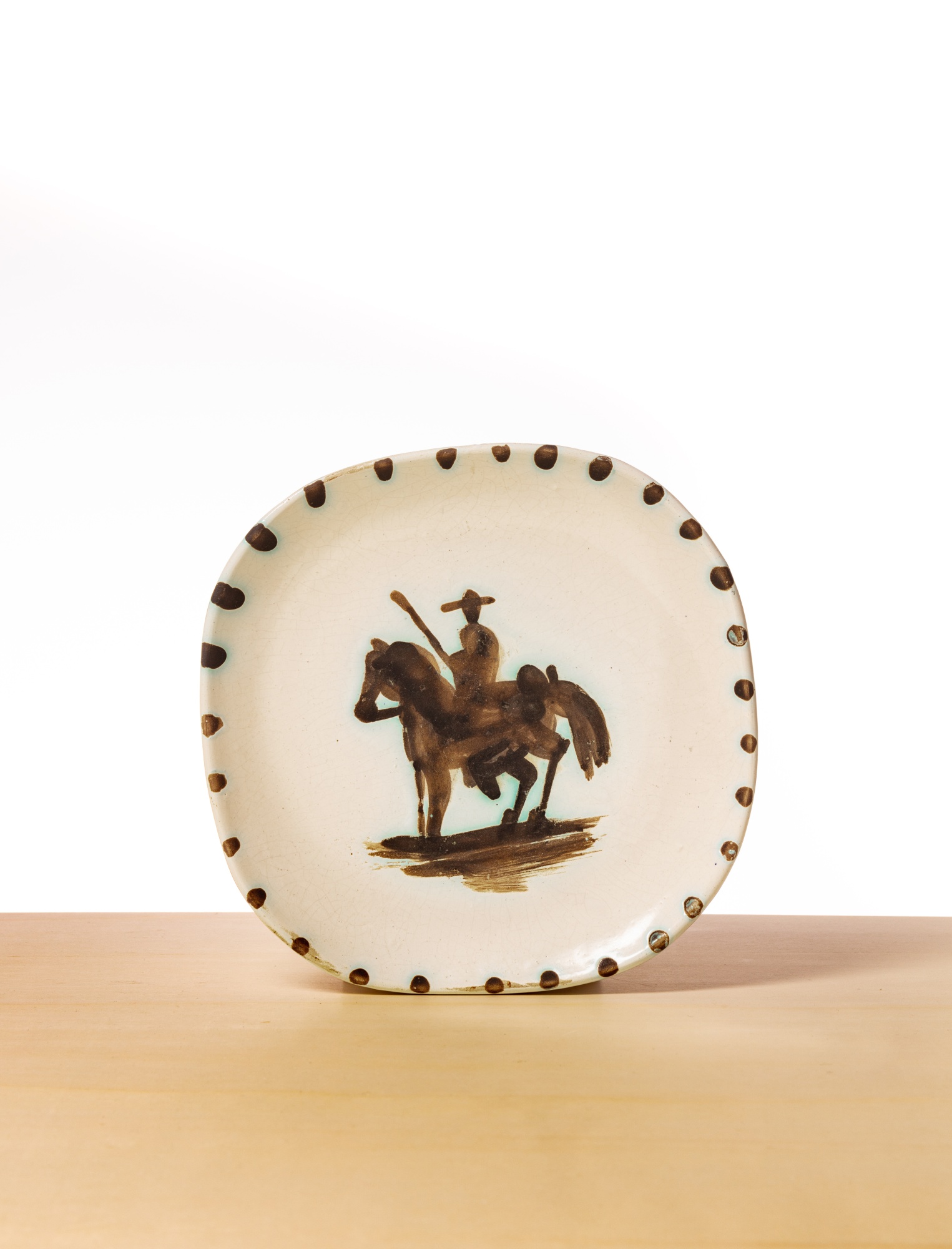 Pablo Picasso — Assiette Picador (A.R.160), modèle carré