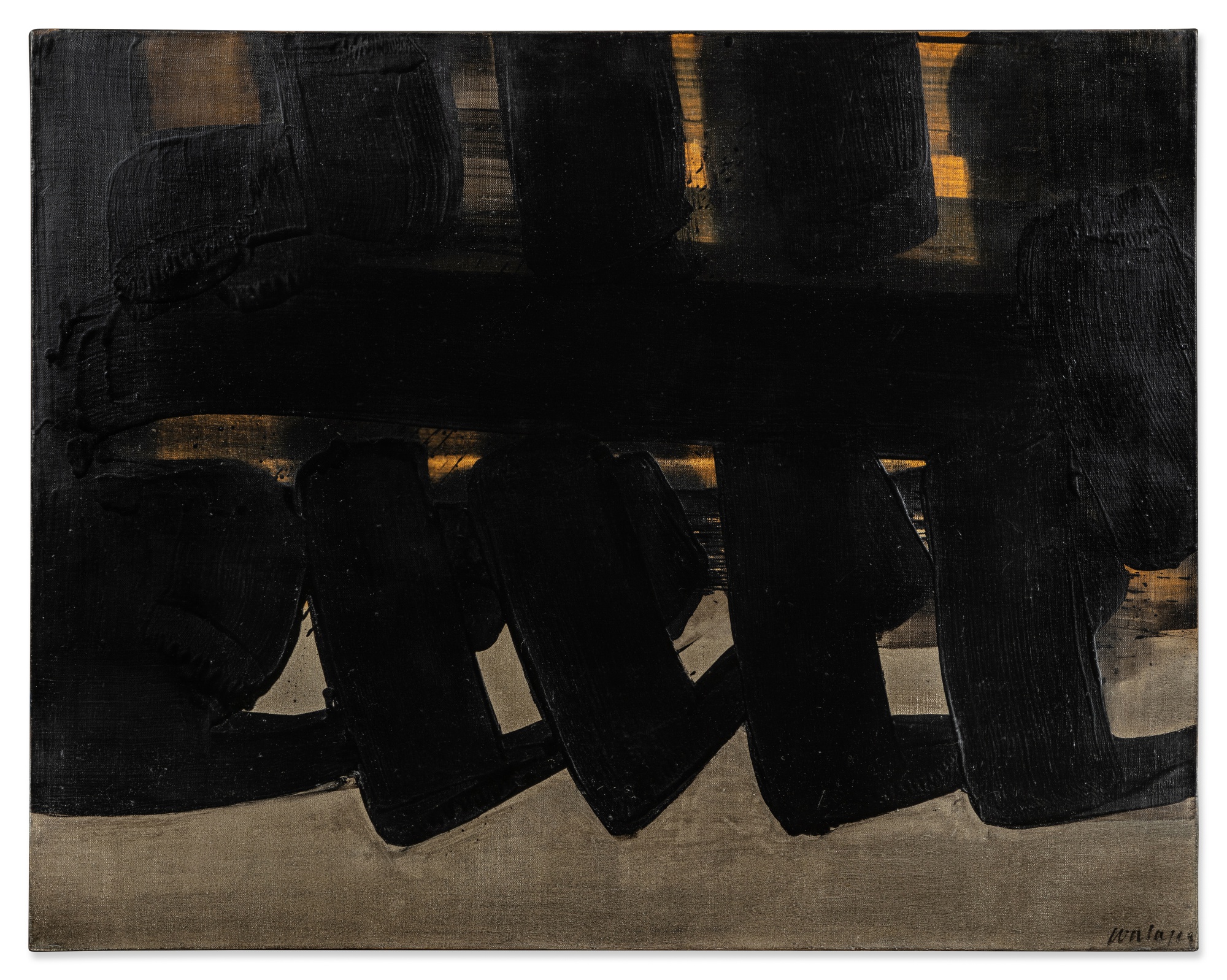 Pierre Soulages — Peinture 73 x 92 cm, 6 octobre 1970