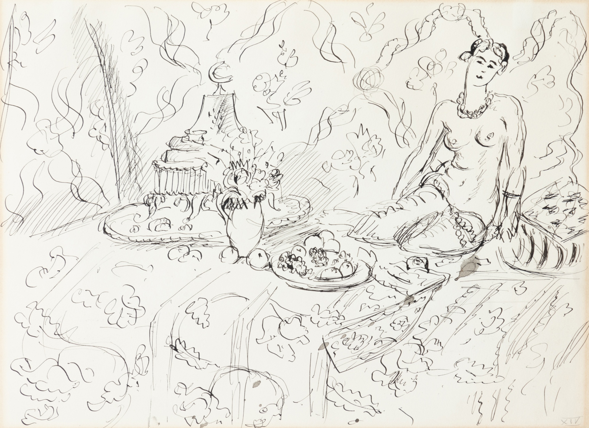 Henri Matisse — Odalisque sur fond ornemental