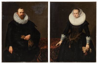Portraits d'un homme et une femme