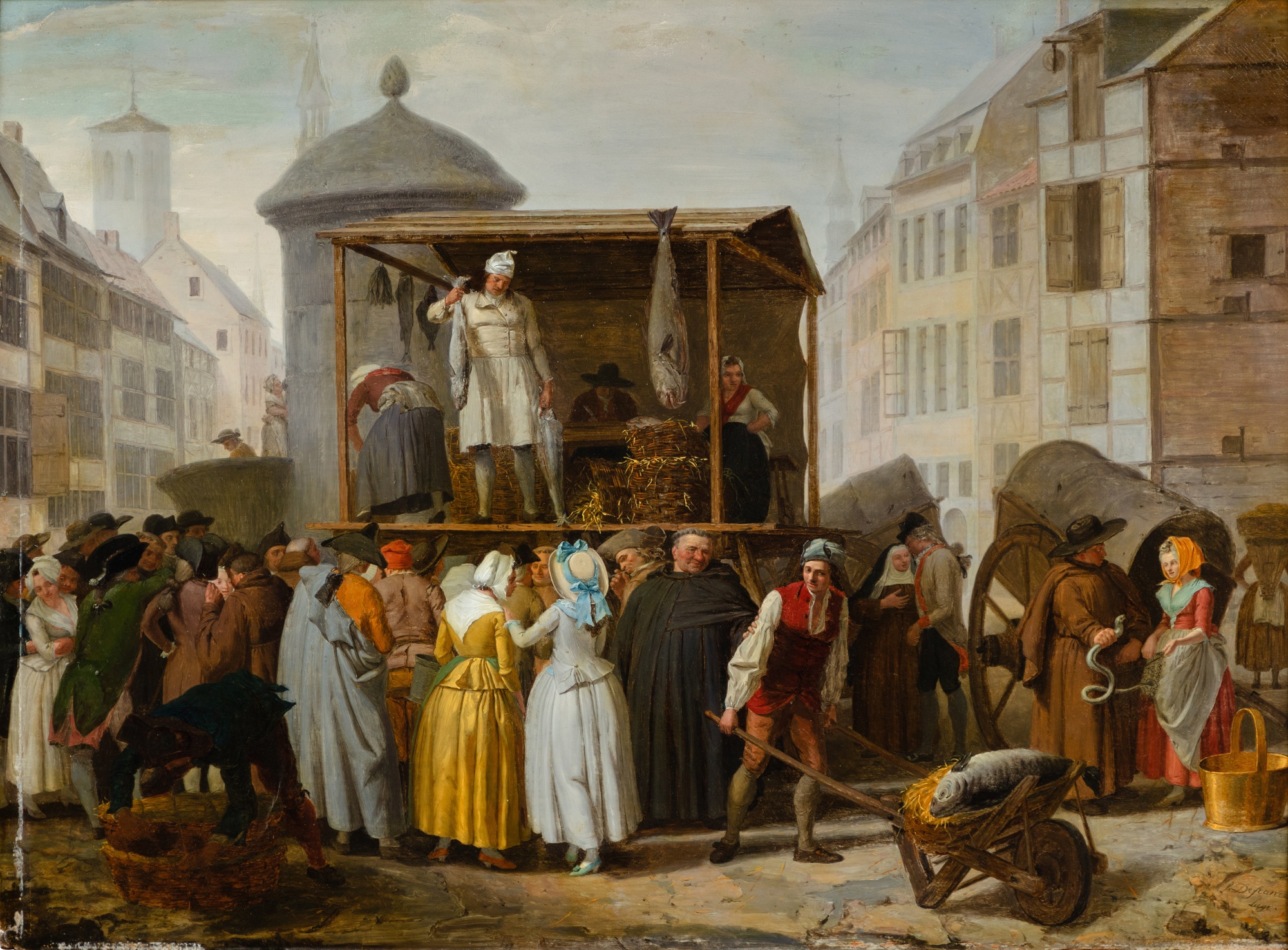 Léonard Defrance — Le marché aux poissons