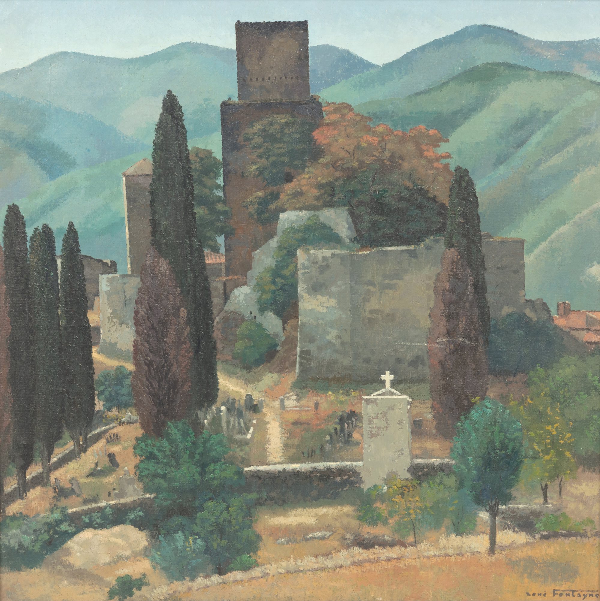 René Fontayne — Le cimetière de Poët-Laval