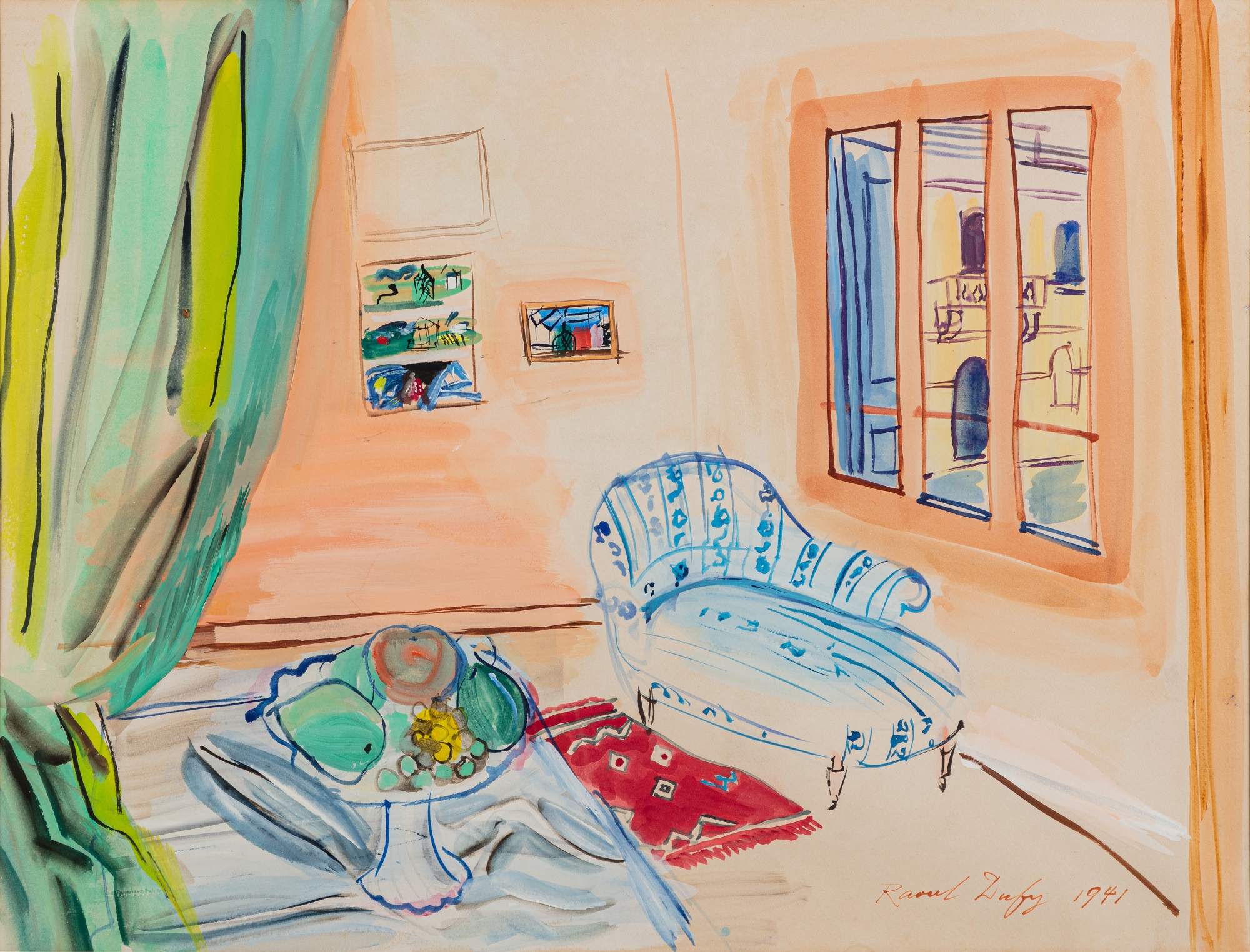 Raoul Dufy — Atelier de l'artiste au compotier