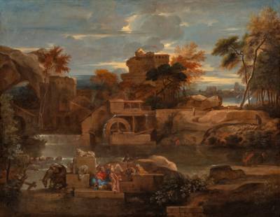 Paysage avec le repos de la Sainte Famille