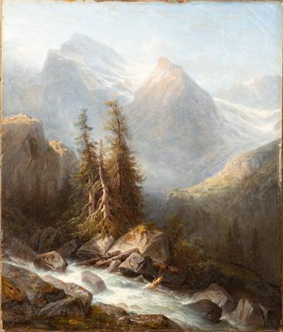 Paysage montagneux (Wetterhorn)