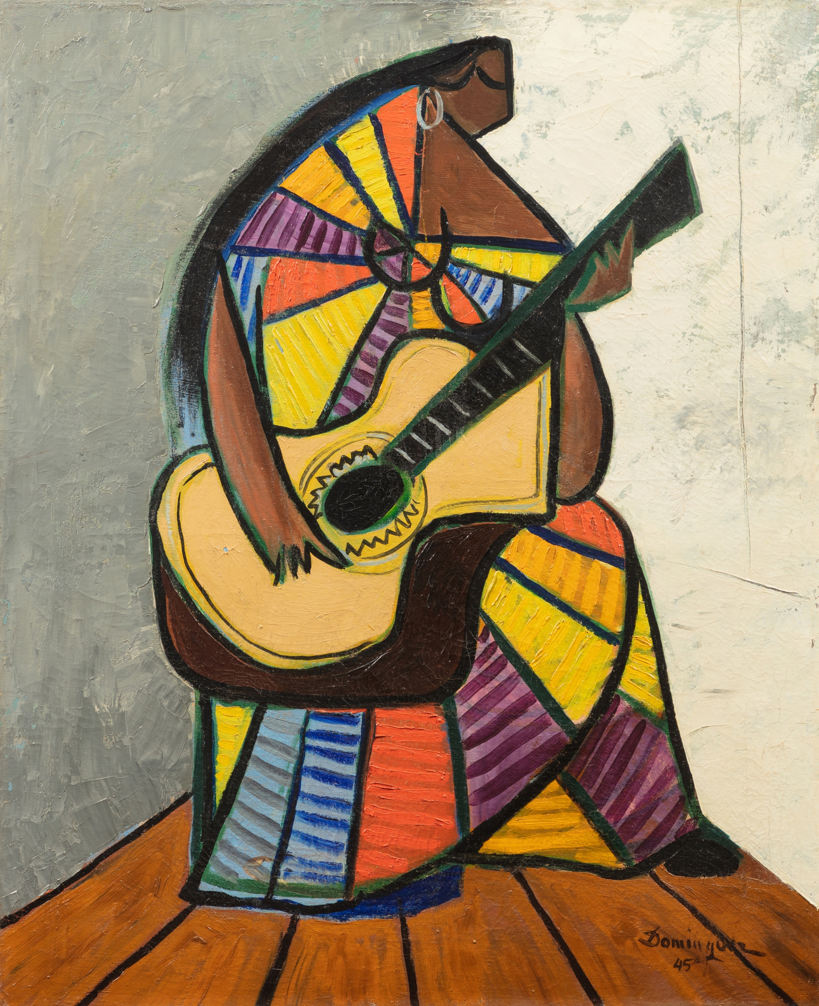 Óscar Domínguez — Joueuse de guitare