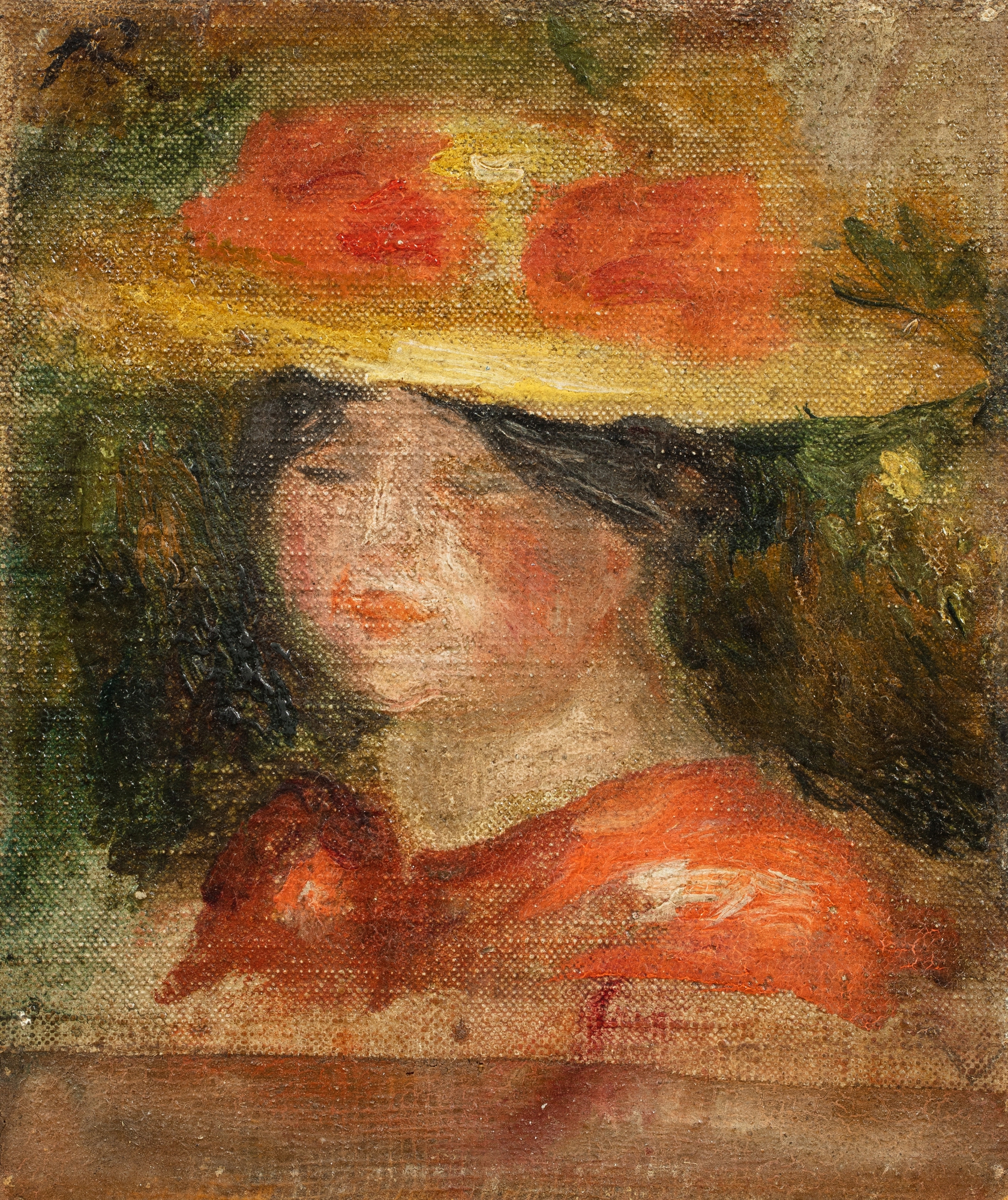Pierre-Auguste Renoir — Tête de femme en chapeau
