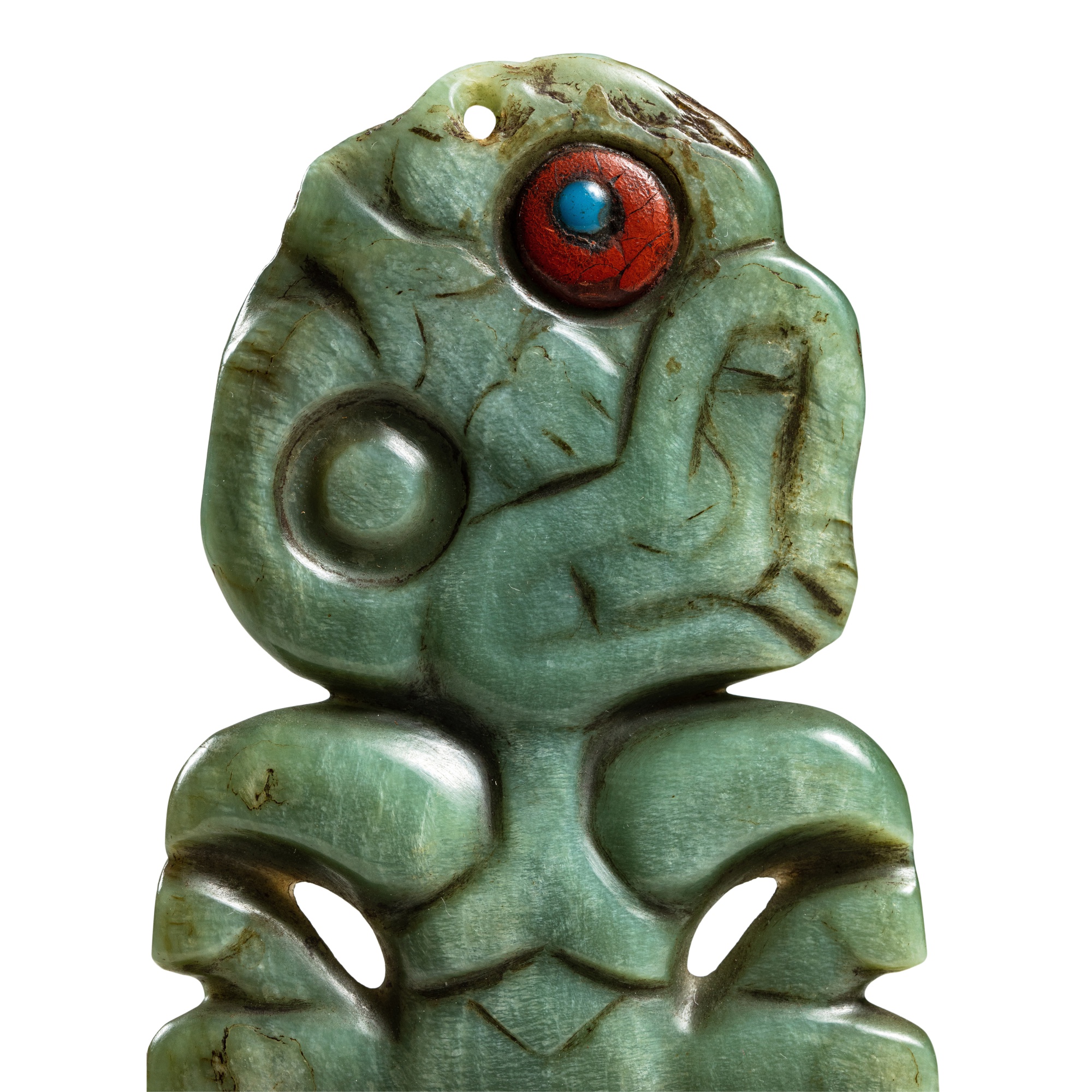 Pendentif hei tiki, Maori, Nouvelle-Zélande