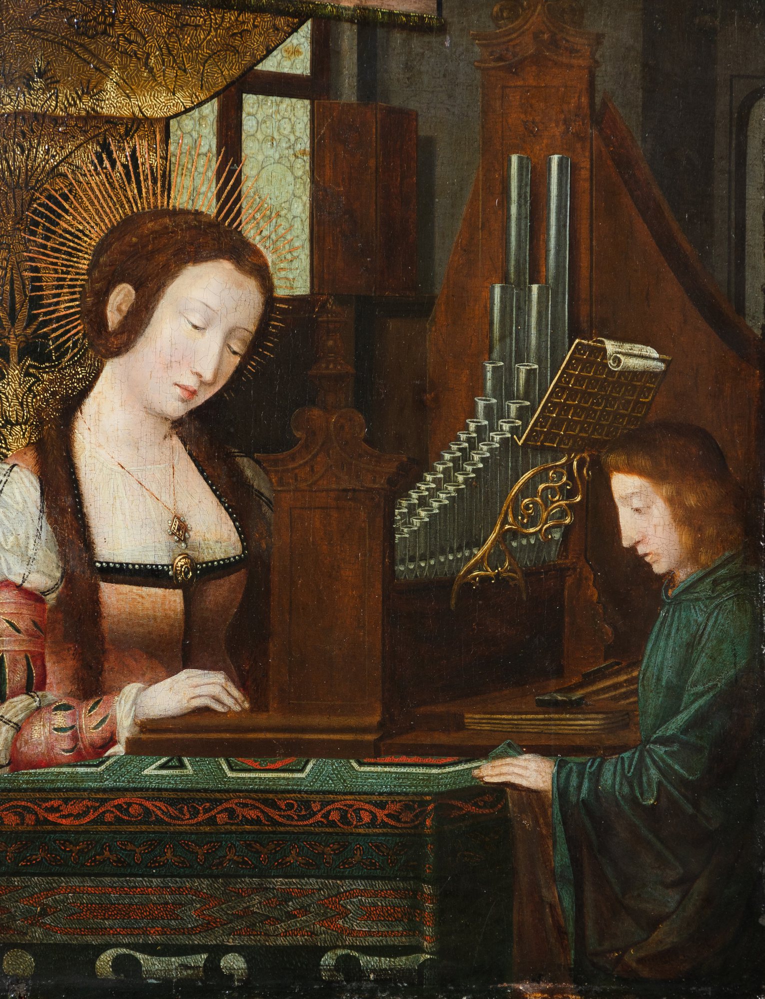 Bruges School circa 1520 — Sainte Cécile