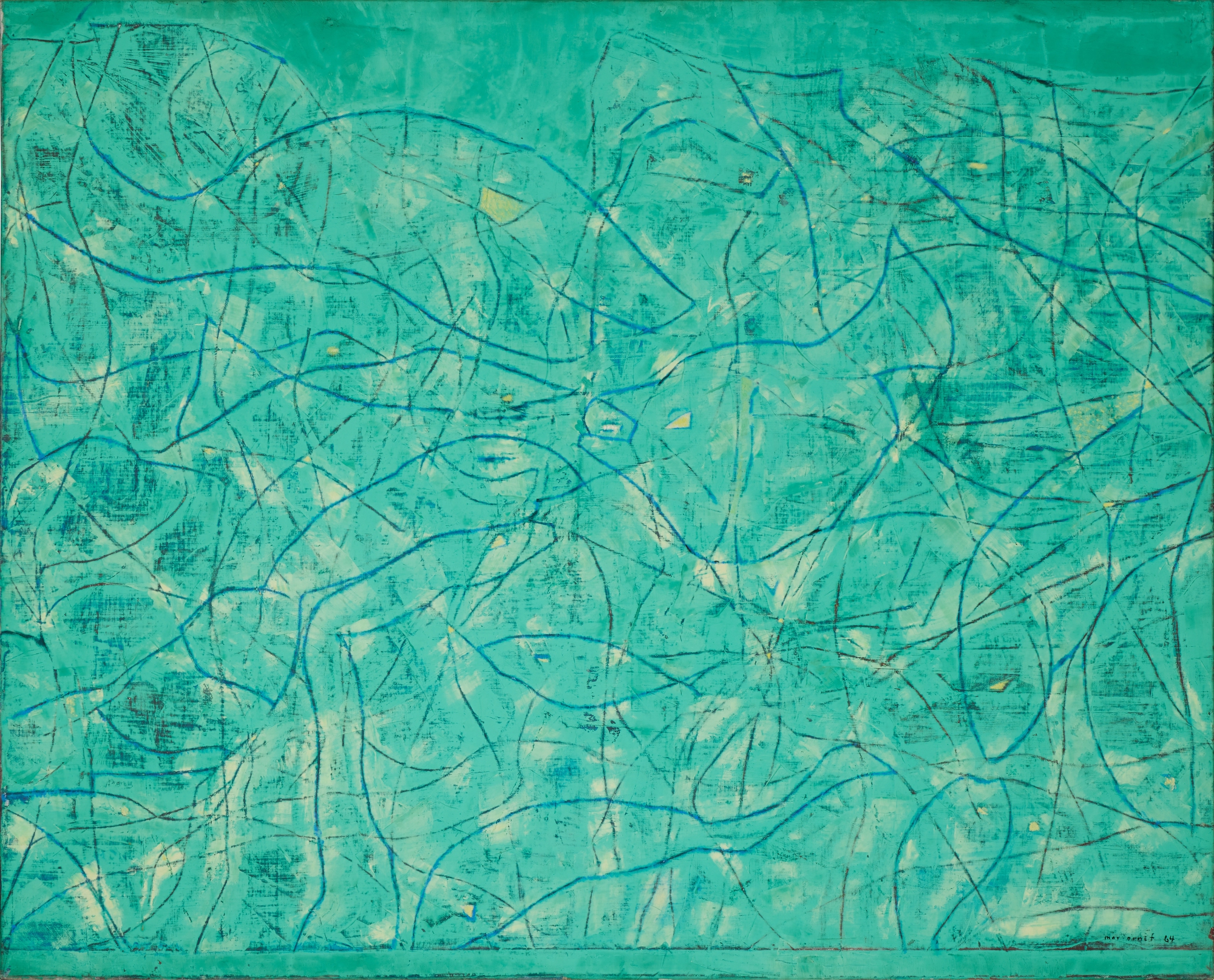 Max Ernst — Tremblement de terre printanier or Trois tremblements de terre