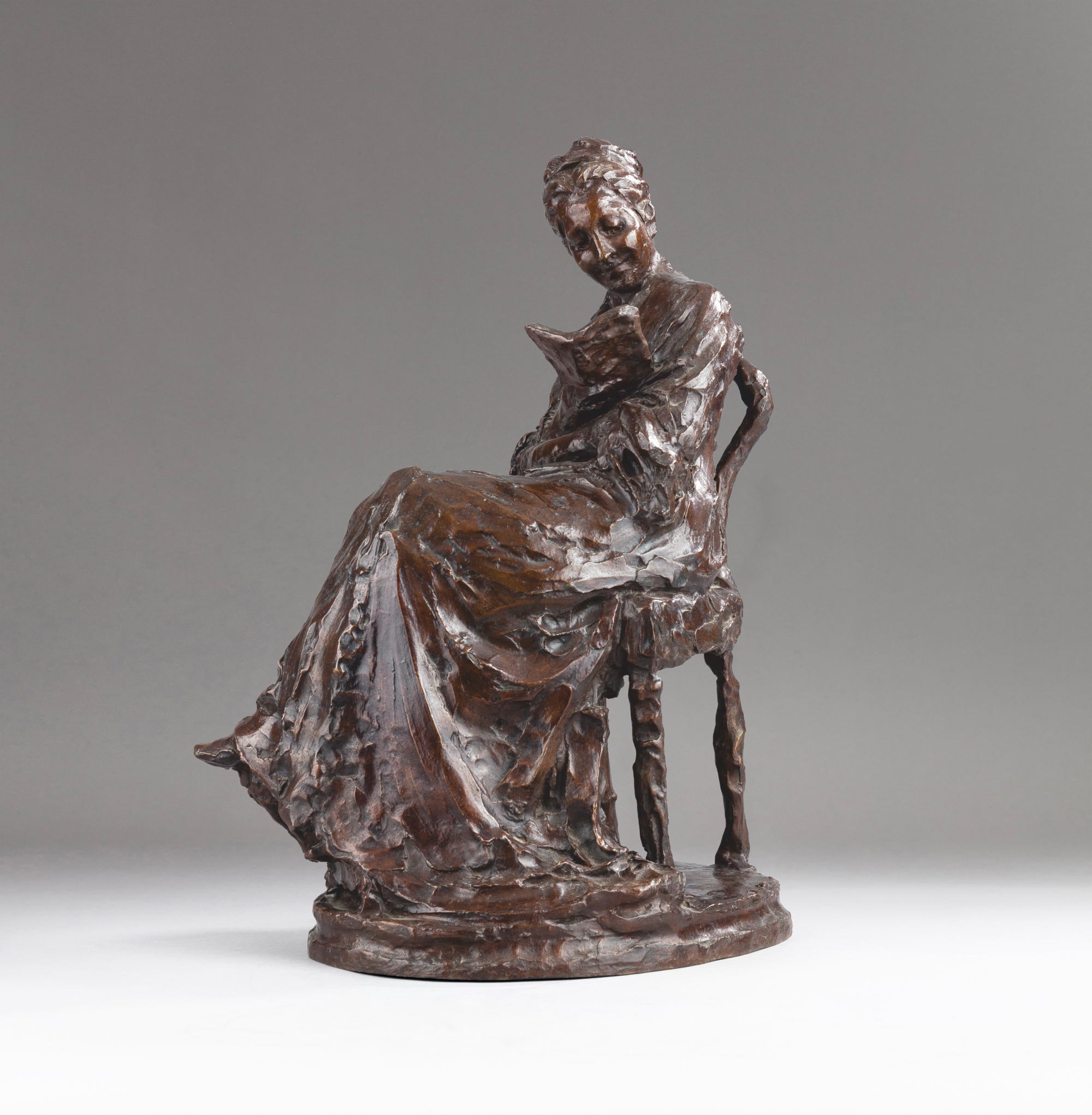 Jules Dalou — The Reader (study)