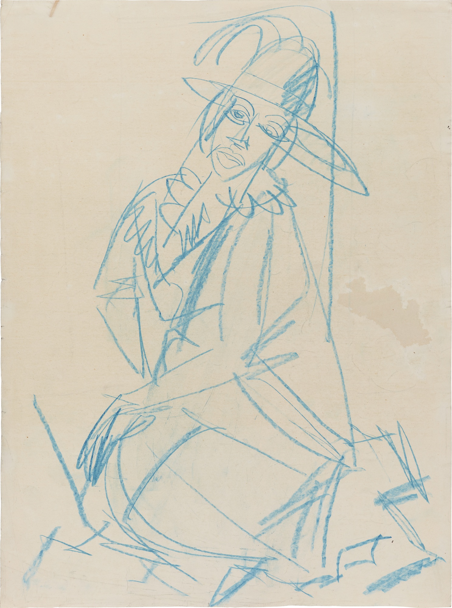 Ernst Ludwig Kirchner — Sitzende Frau mit Hut