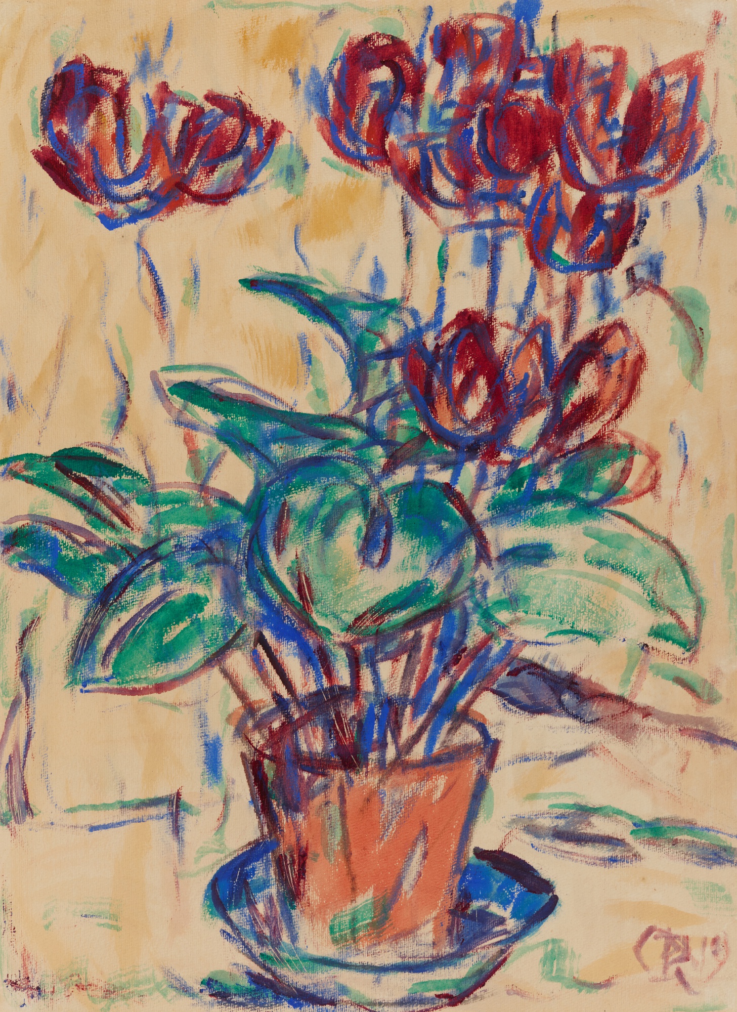 Christian Rohlfs — Alpenveilchen