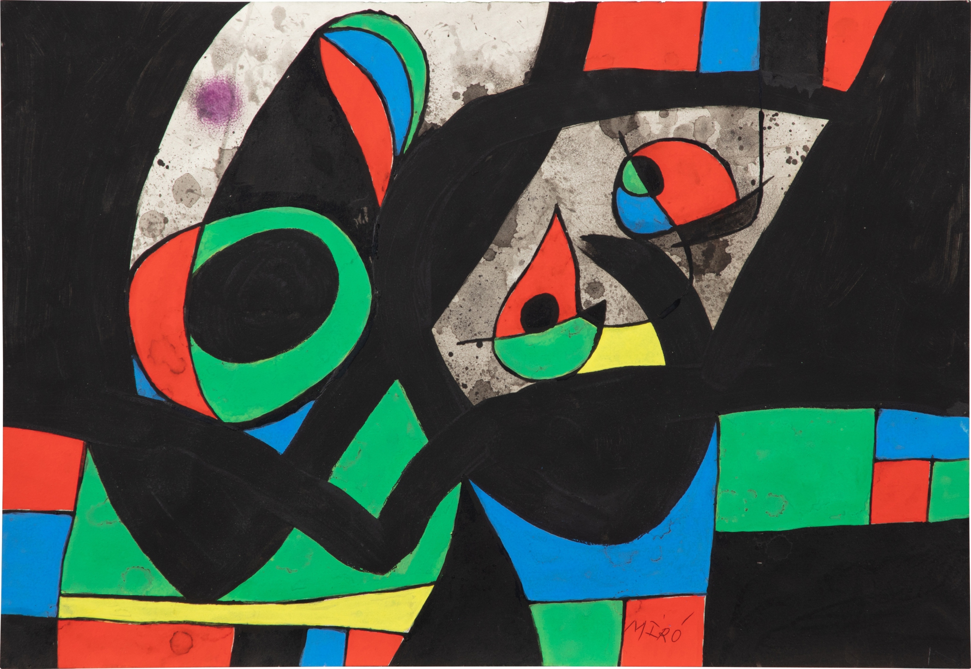 Joan Miró — Projet pour l'album "Le Lézard aux plumes d'or"  