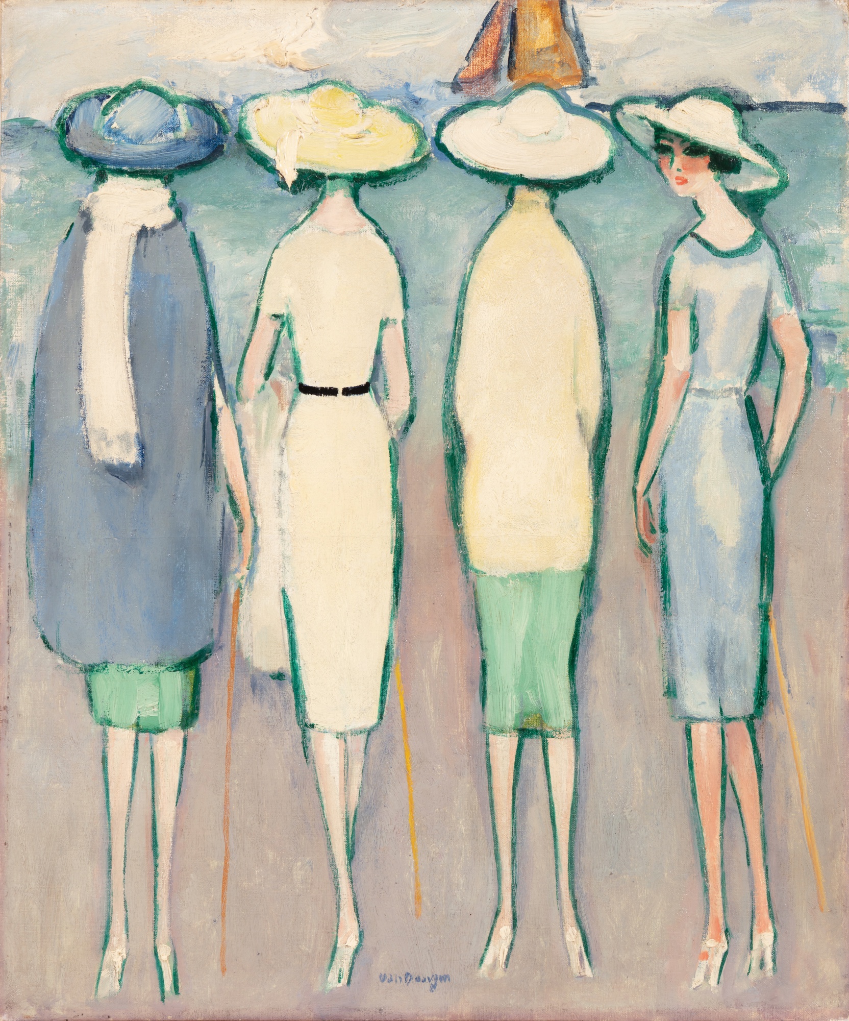 Kees van Dongen — Brochette, Deauville or Sur les planches