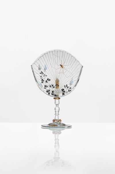 Éventail vase, circa 1877-1880